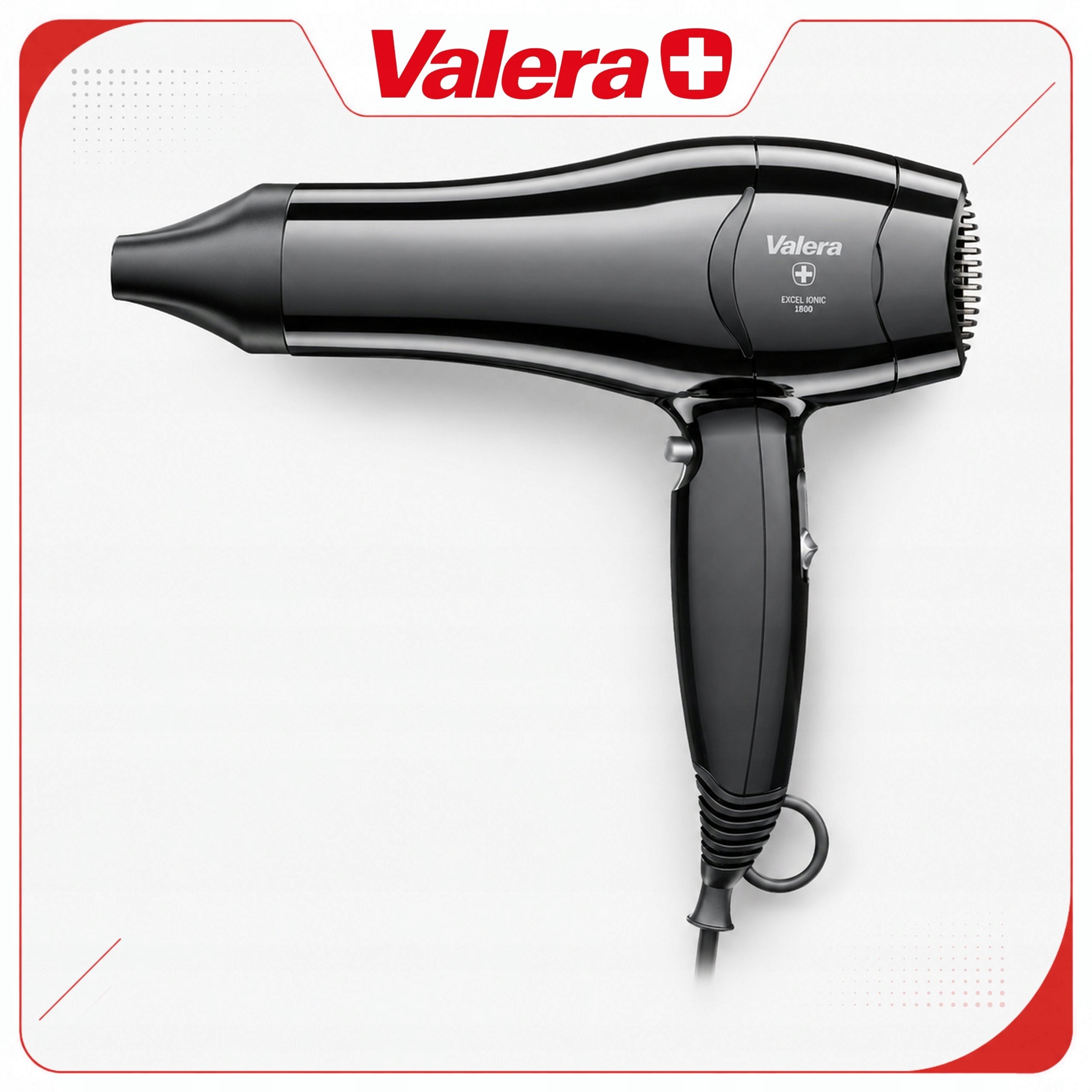 Hair Dryer Valera 1800 W Black Light 354 g Concentrator 6 Settings Brand Valera