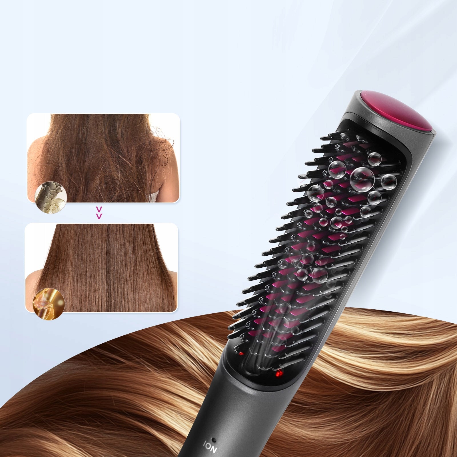 Hair Straightener 2in1 Comb Suitable for Travel 100 – 240V Manufacturer code B30301O5C