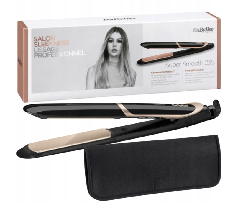 Hair Straightener Babyliss ST393E ceramic tiles with ionization case Brand BaByliss