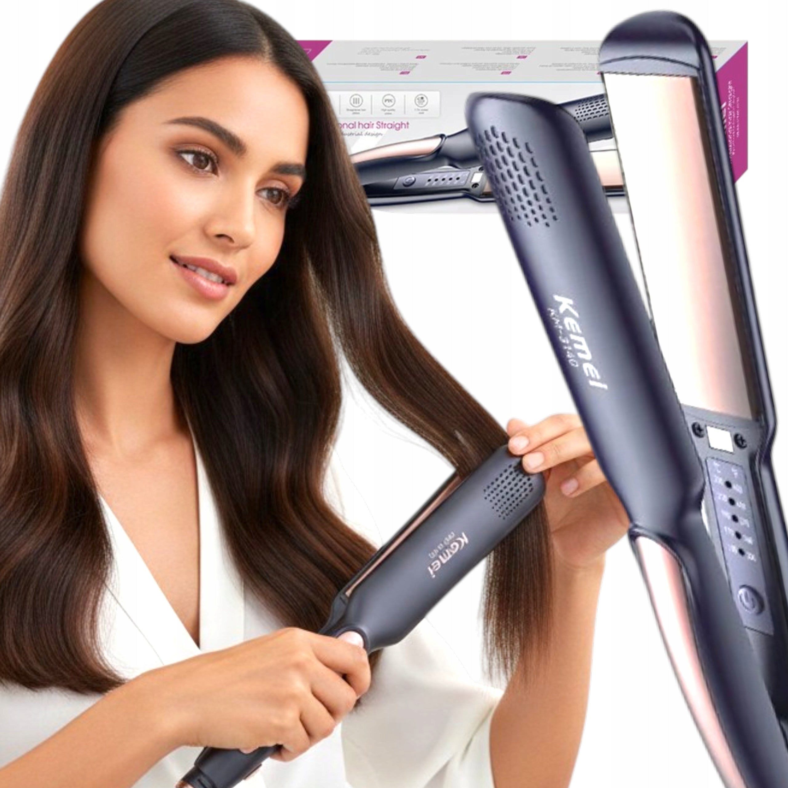 Hair Straightener Ceramic 40W 150-230°C Fast Heating