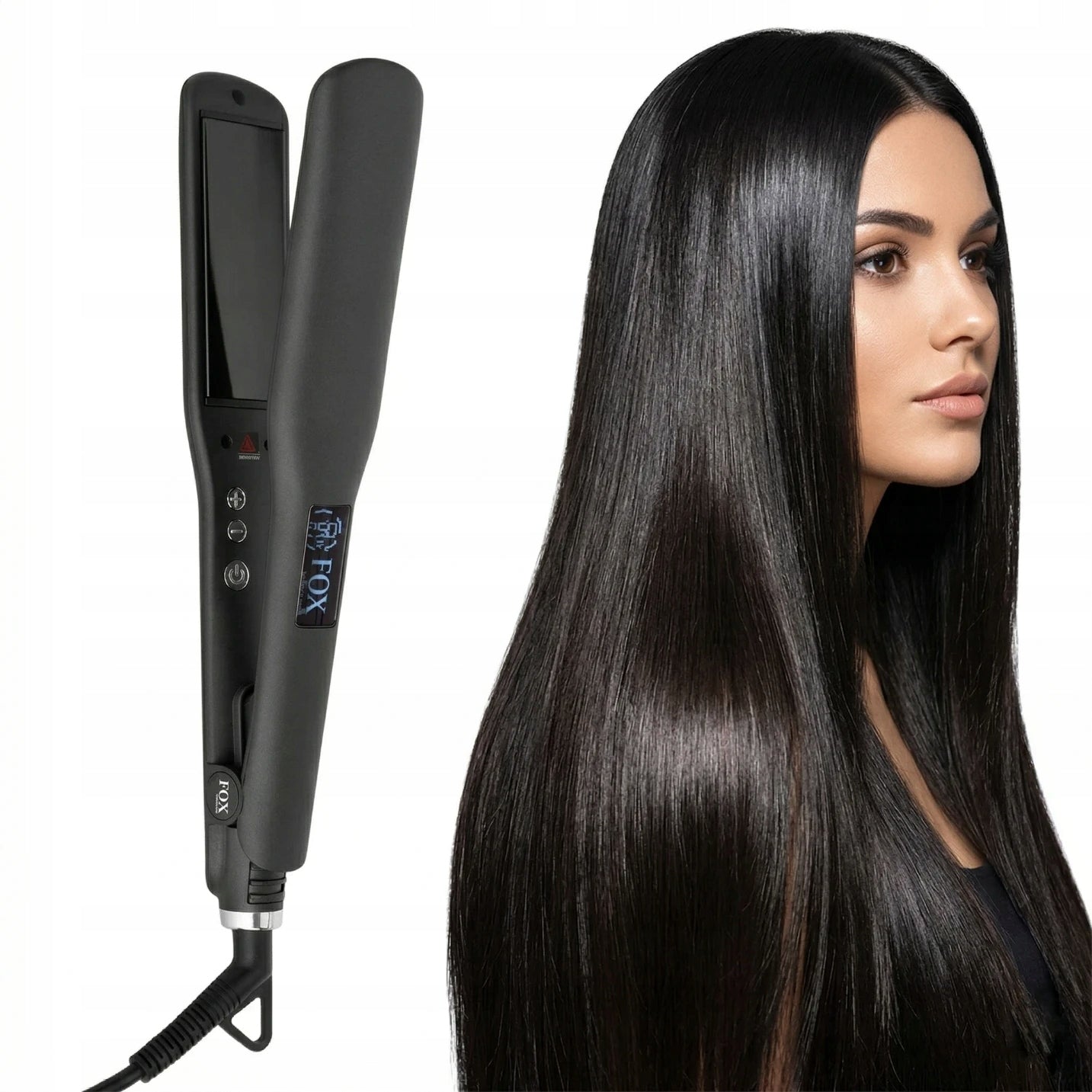 Hair Straightener Fox Foxtrot Wide Titanium Black 50 °C-250 °C