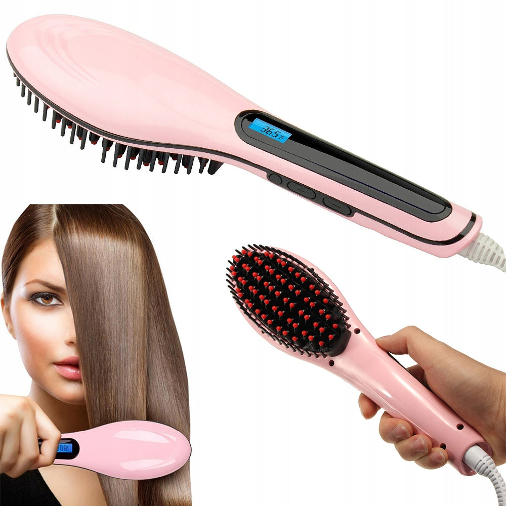 Hair Straightening Brush ELECTRIC Straightener Ionization for Hair Pro Packaging status original