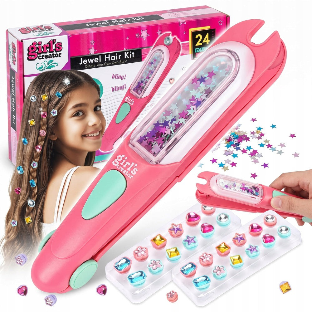 Hair Styling Set For Girls Machine Jewelry Clips