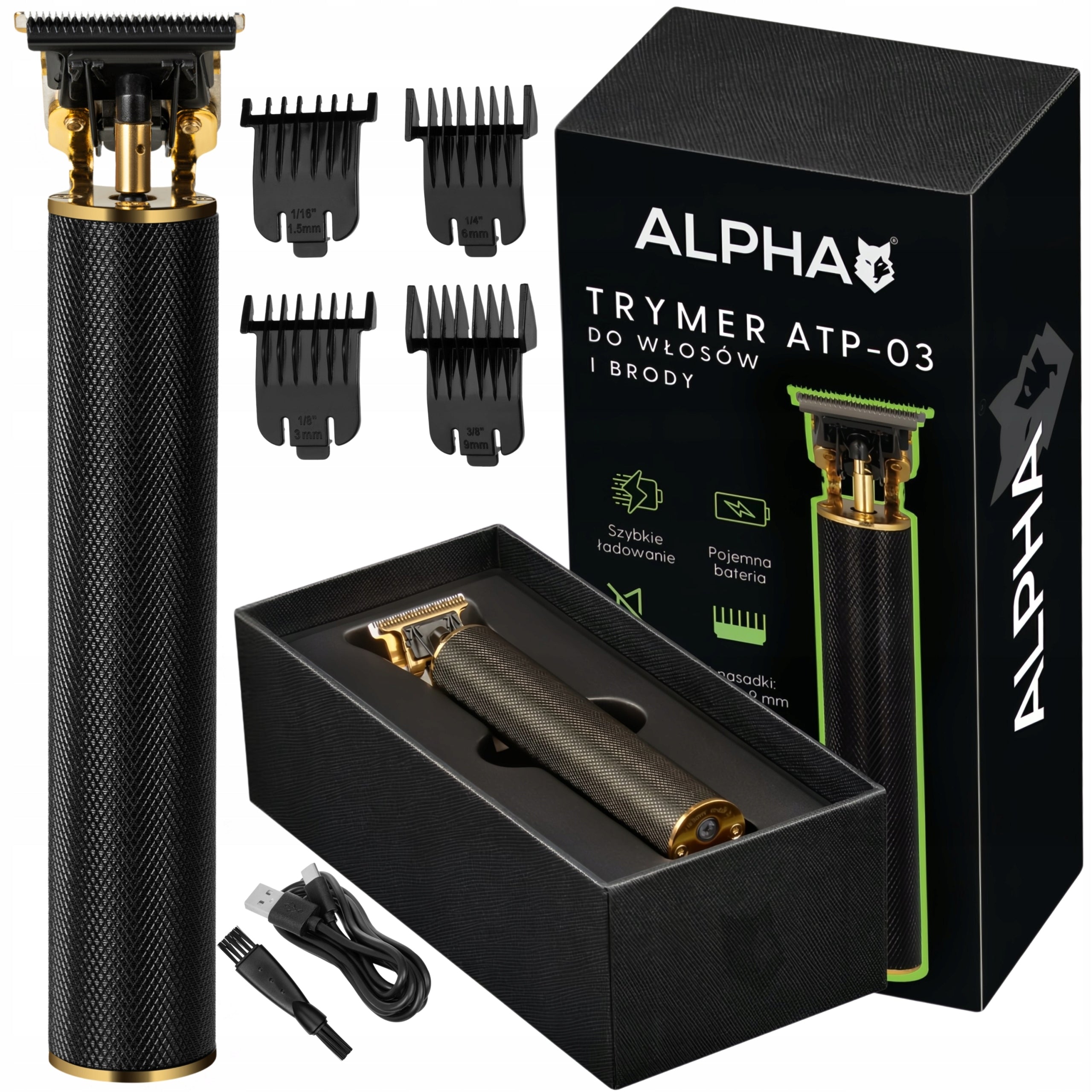 Hair and Head Trimmer - Beard Trimmer Alpha