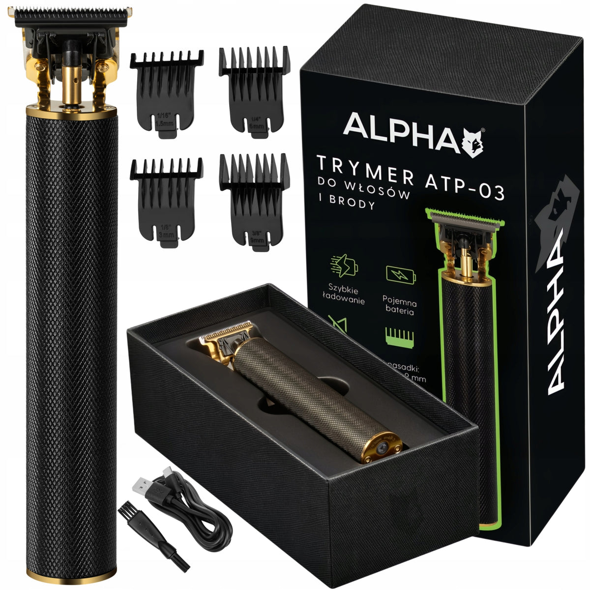 Hair and Head Trimmer - Beard Trimmer Alpha