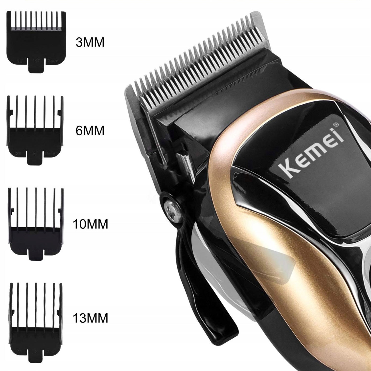 Hair clipper Kemei KM-1990 PRO caps set Brand Kemei