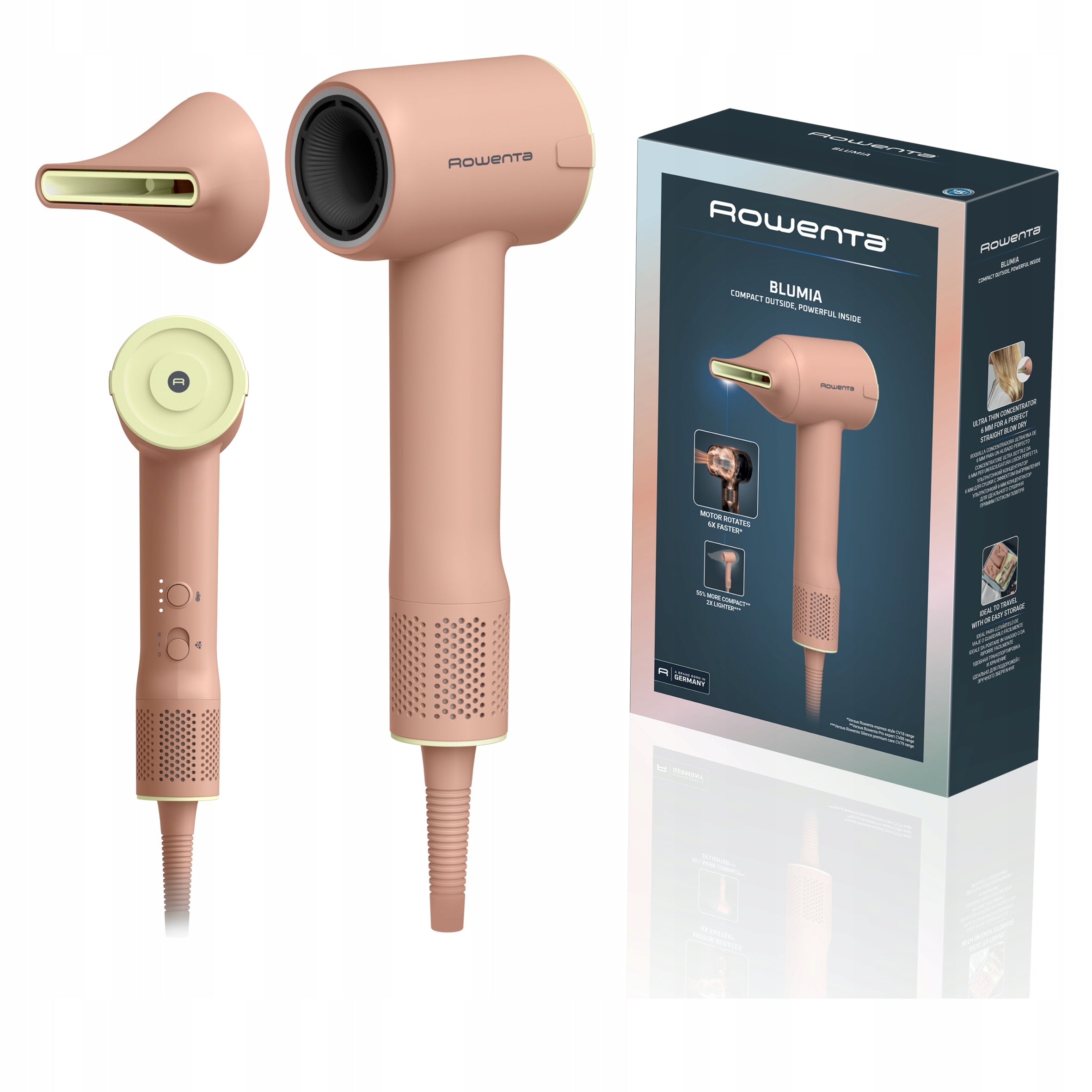 Hair dryer Rowenta Blumia HY5N11 ionization cold tourist air supply
