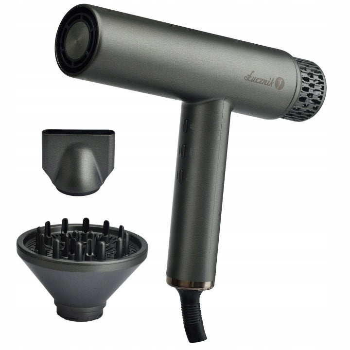 Hair dryer Łucznik IQ 1.0 1800W cold air ionization grey