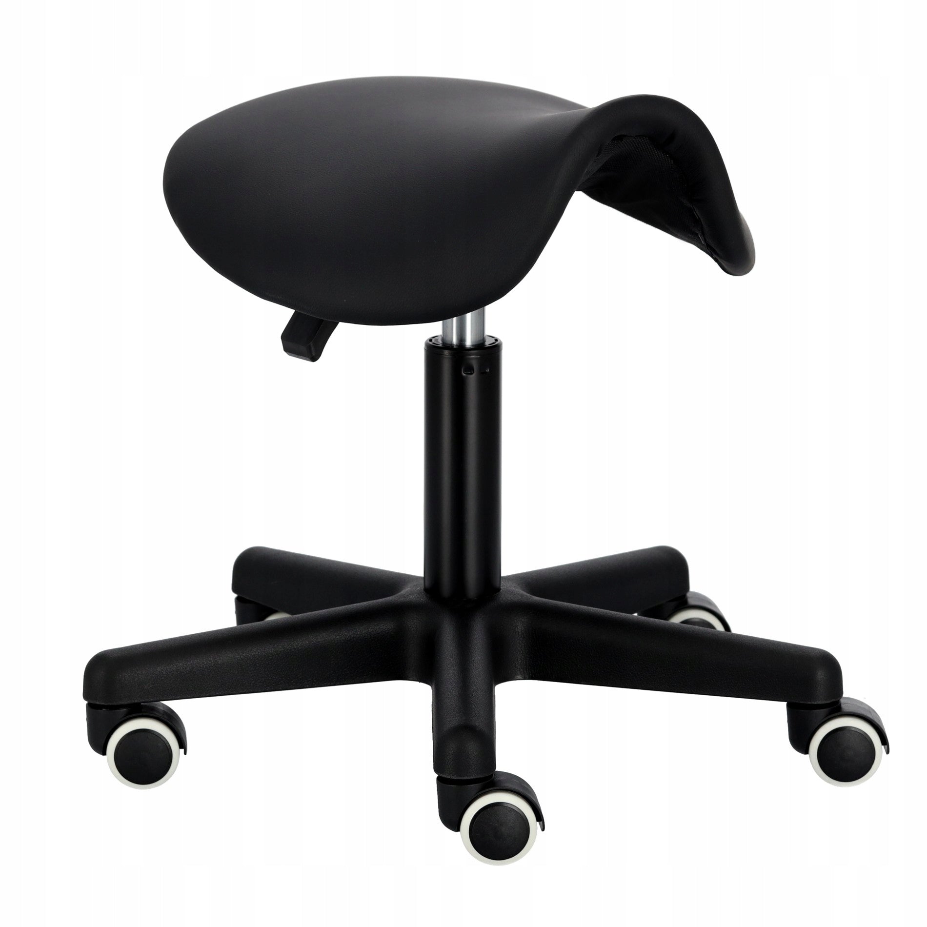 Hairdresser Cosmetic Stool Black Rotating Hoker SPA Mobile Upholstery color black