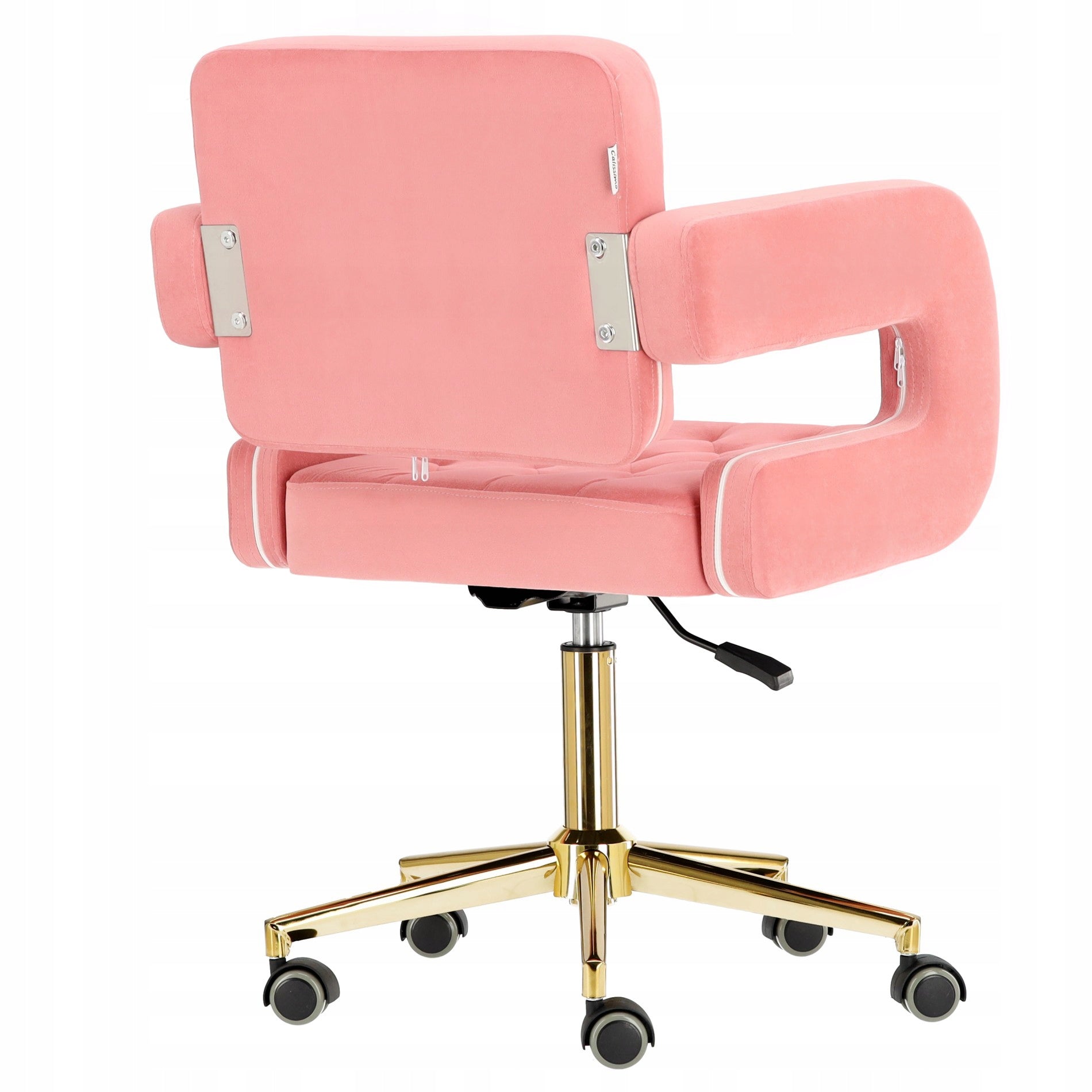 Hairdresser Cosmetic Stool with Backrest SPA Chair Mobile Amalfi Model Taboret kosmetyczny