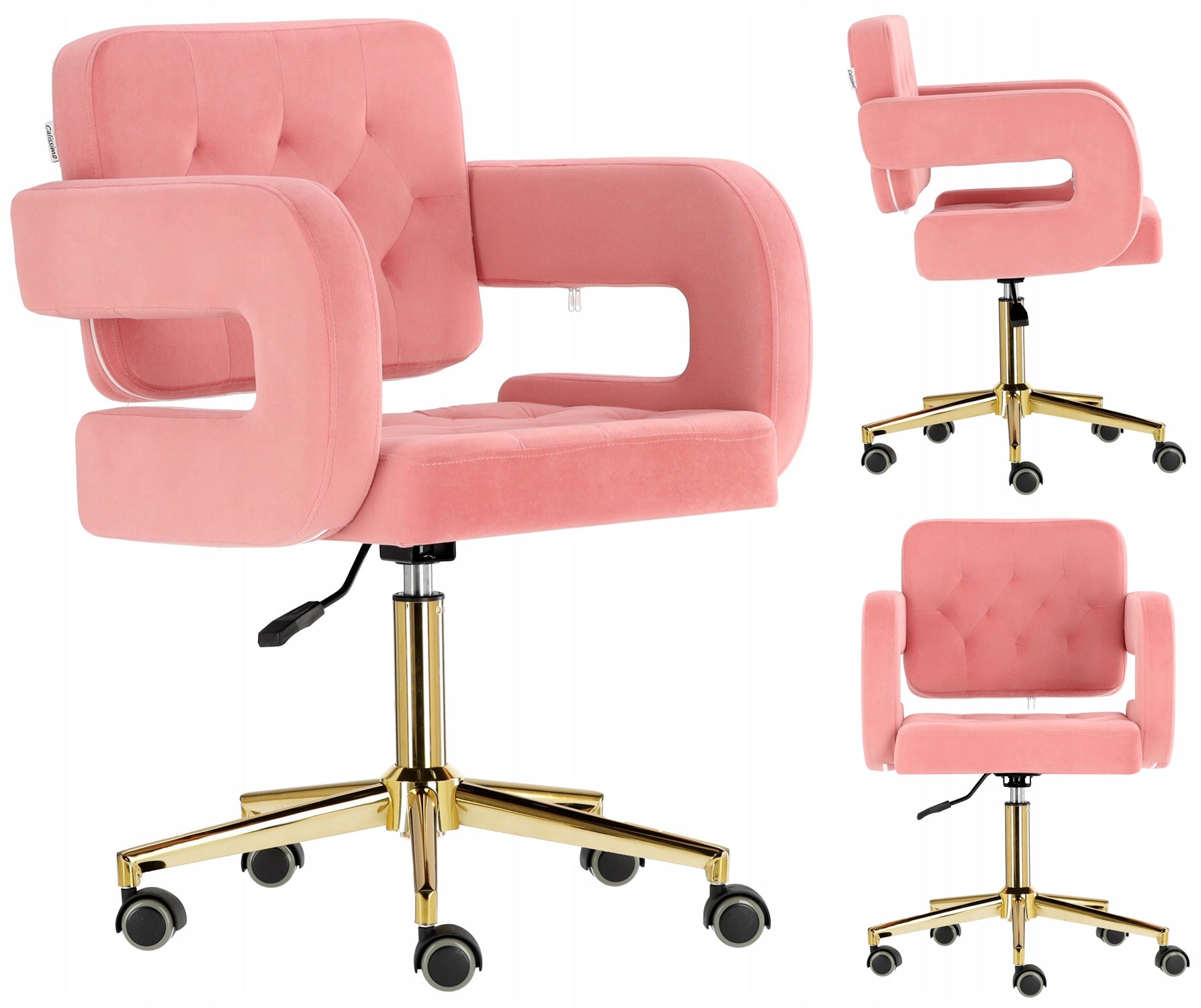 Hairdresser Cosmetic Stool with Backrest SPA Chair Mobile Amalfi