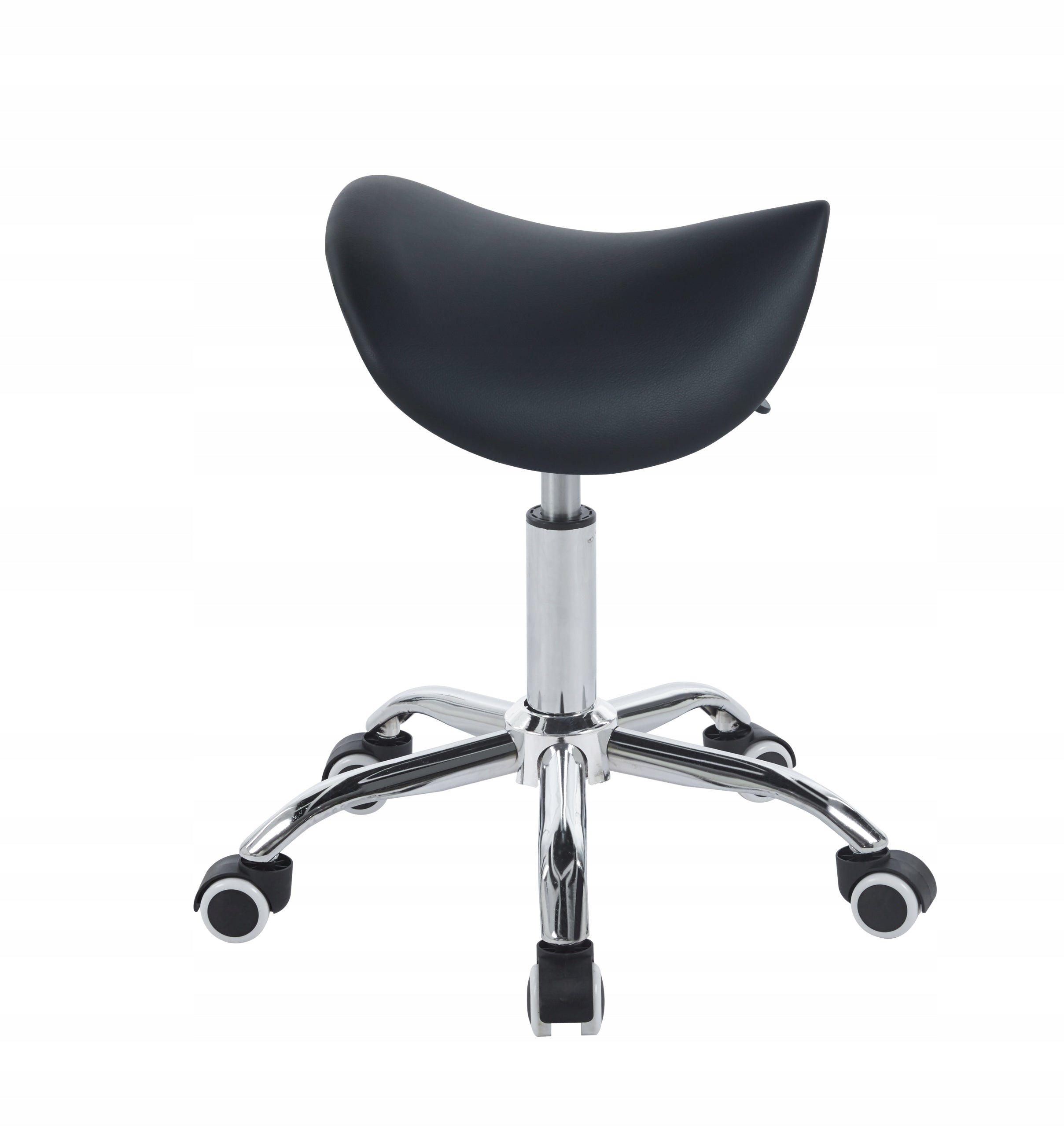 Hairdressing Chair Hoker SADDLE with Adjustment for LIVING ROOM BLACK ECO LEATHER EAN (GTIN) 5904647469020
