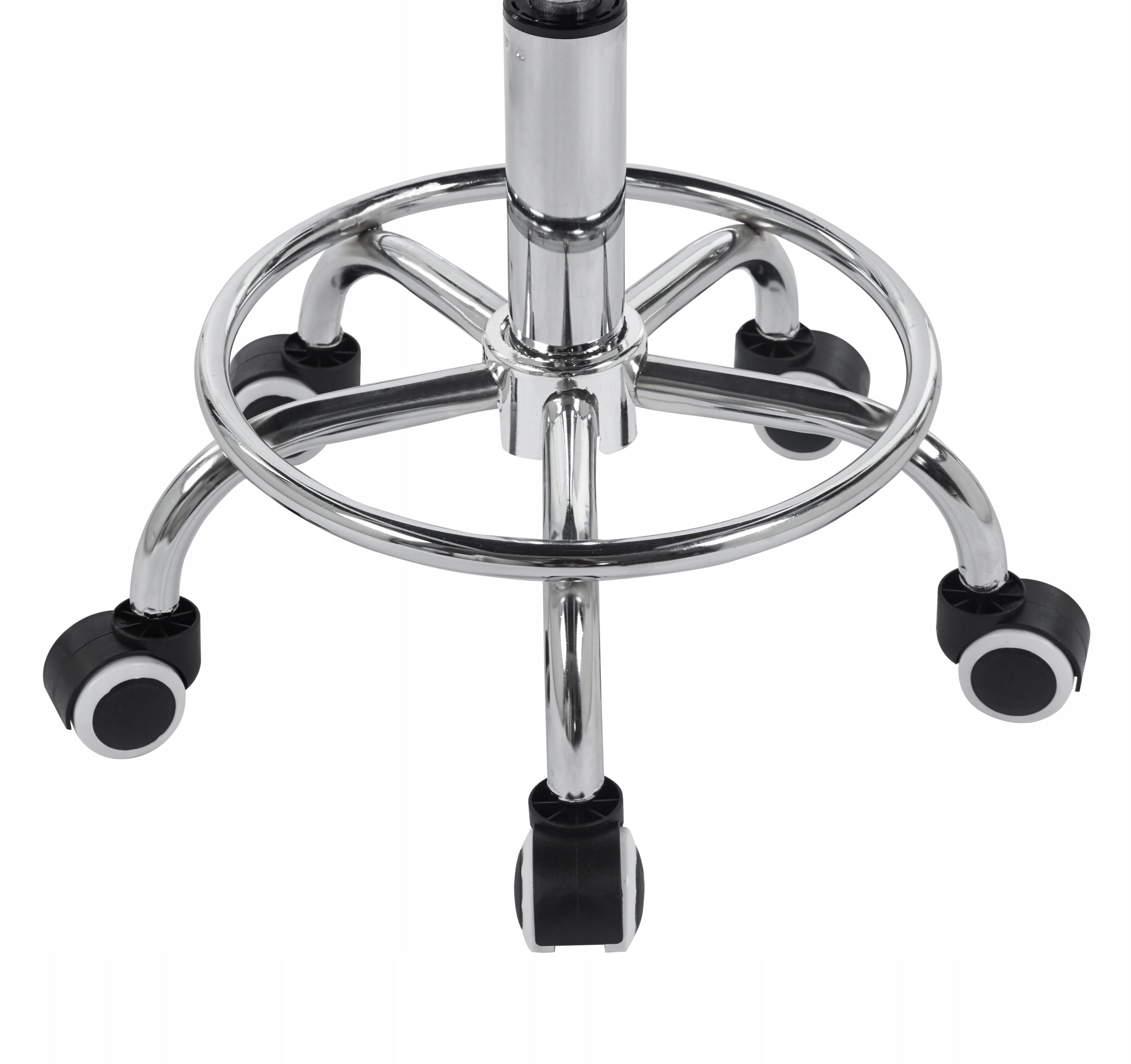 Hairdressing Chair White ECO LEATHER Adjustable ROUNDABOUT for SALON Reinforced EAN (GTIN) 5904647469006