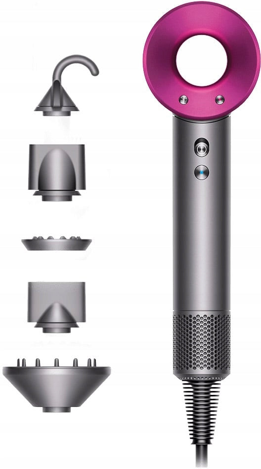 Hairdryer Dyson Supersonic HD08 1600W silver/fuchsia Packaging status original
