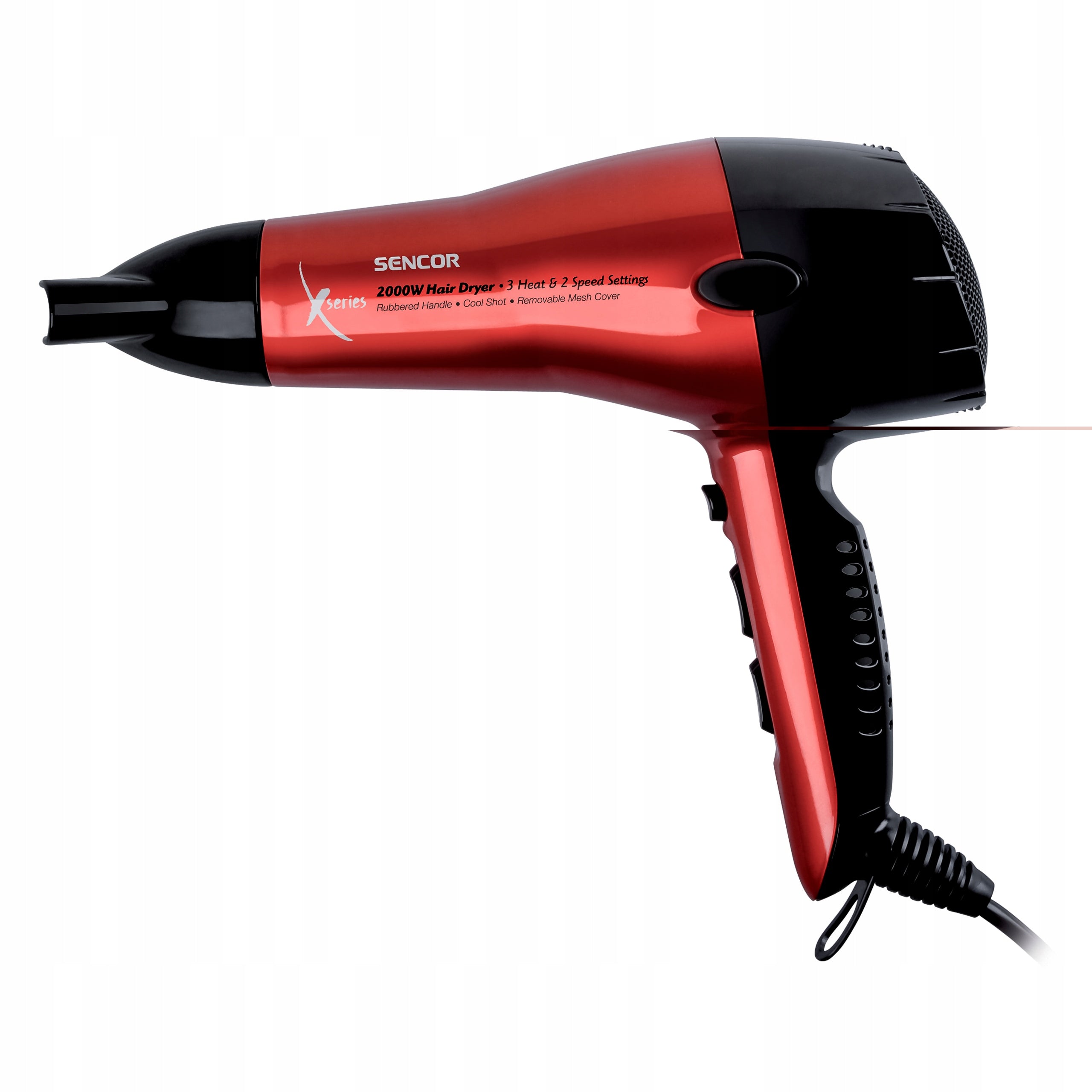 Hairdryer Sencor SHD6600 2000W 3 temperatures 2 speeds red Packaging status original