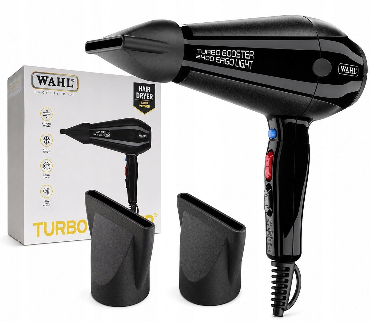 Hairdryer Wahl Turbo Booster 3400 Ergo Light