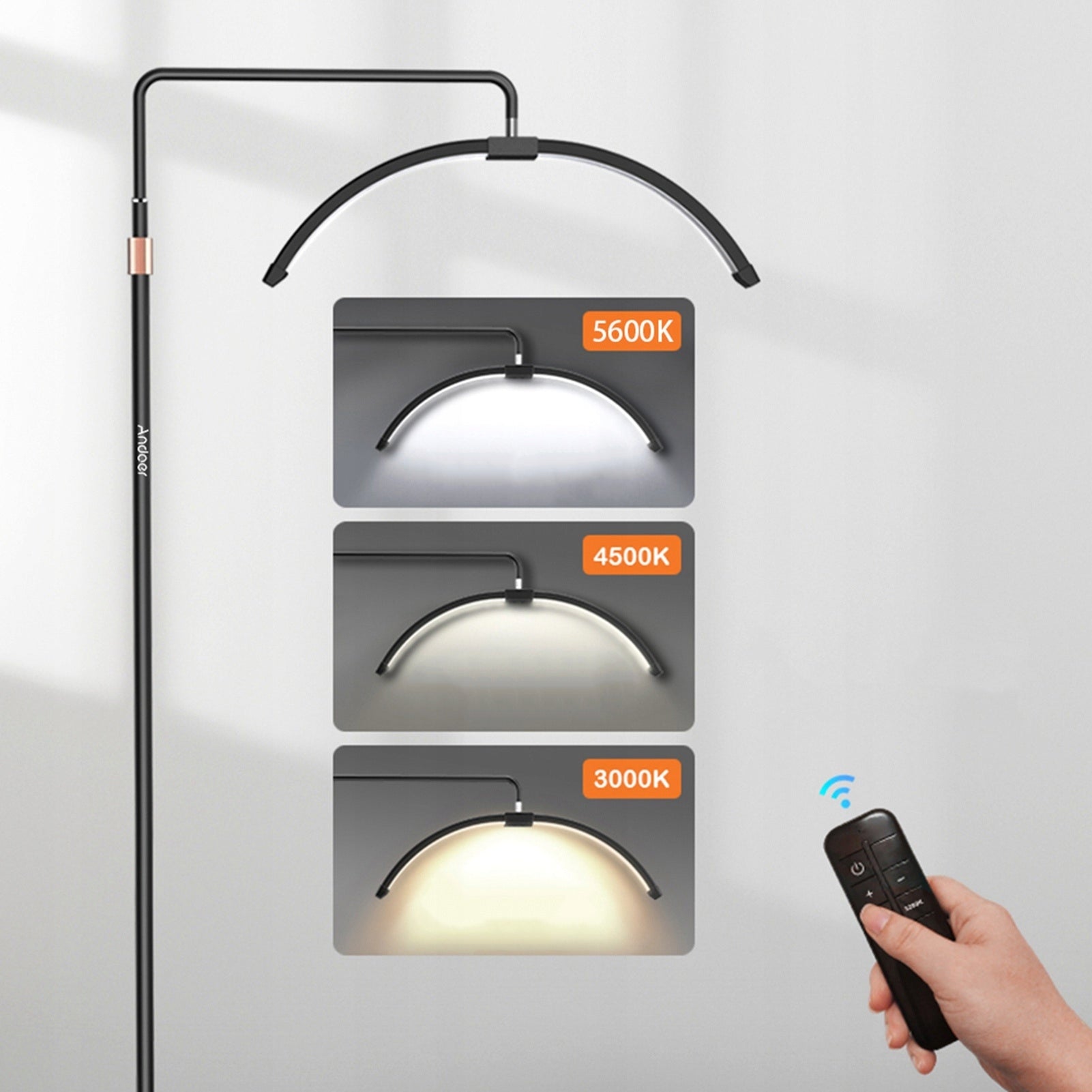 Half Moon Floor Fill Light 36W 3200K-5600K Dimmable Led Video Light Packaging status original