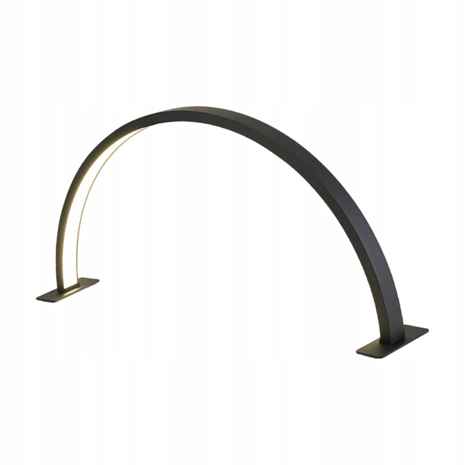 Half Moon Light for Nail Desk LED Manicure Desk Lamp Nail Tech Light Black