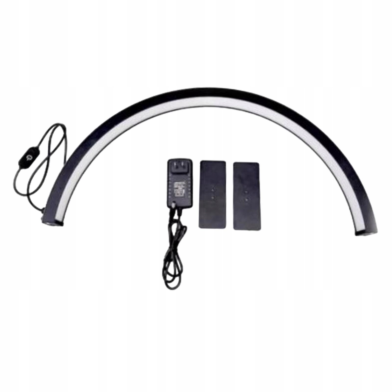 Half Moon Nail Desk Lamp Arch Light Three Color Easy to Use 55cm black