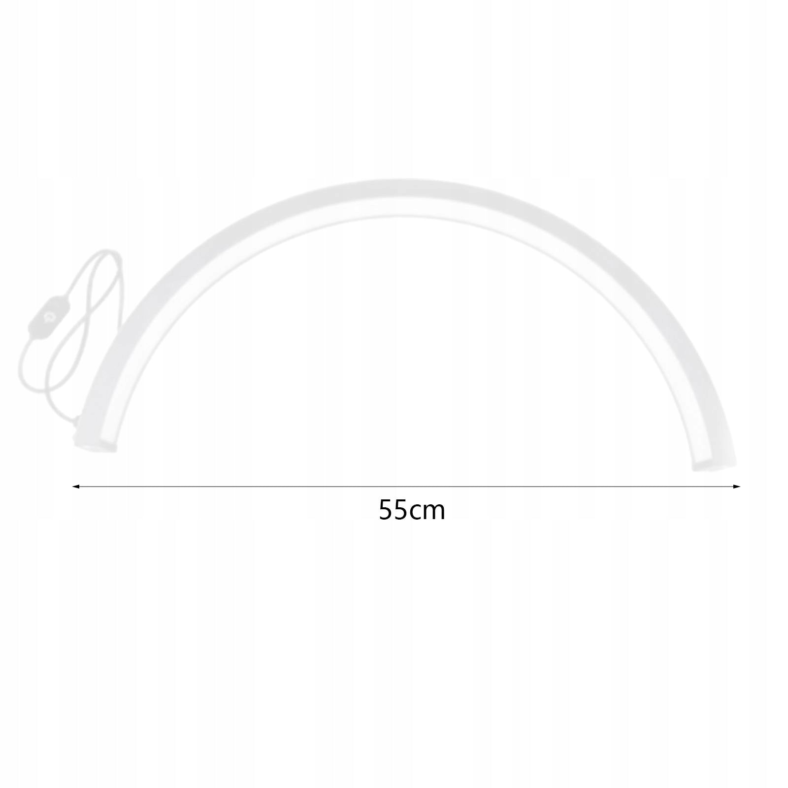 Half Moon Nail Desk Lamp Easy to Use Nail Techs Desk Lamp Lash Light white Medical device type accessories for a medical device or a product without an intended medical purpose