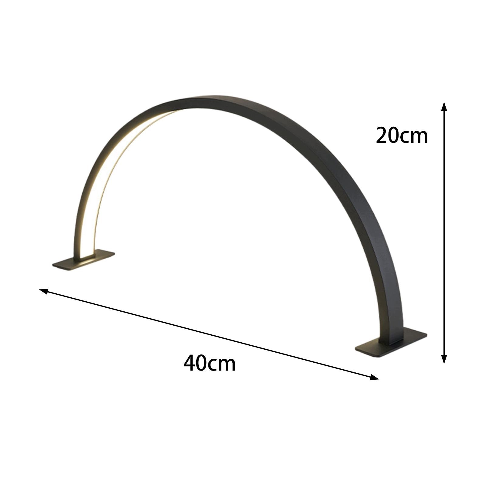 Half Moon Nail Desk Lamp LED Nail Tech Lamp Lash Light LED Manicure Black Medical device type accessories for a medical device or a product without an intended medical purpose