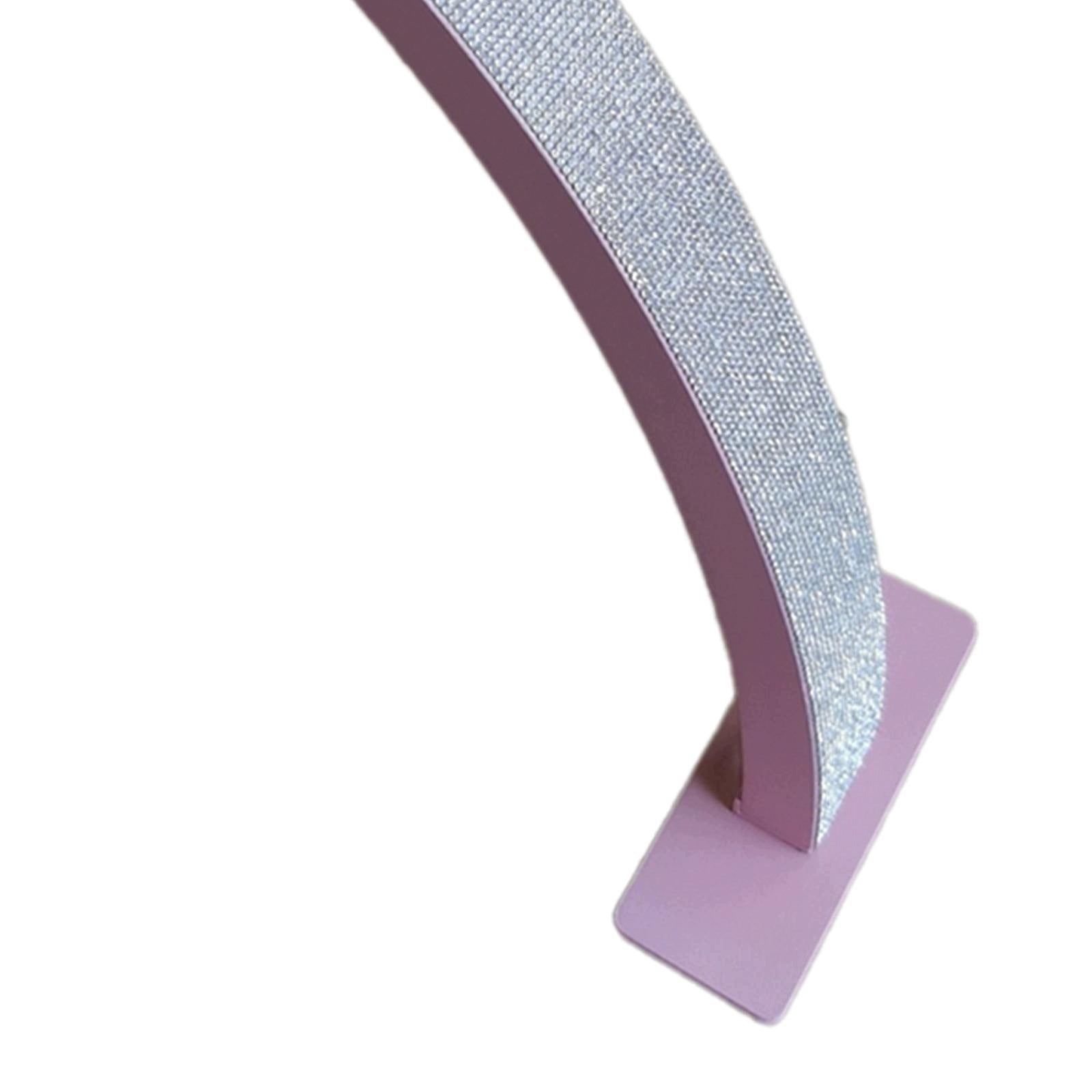 Half Moon Nail Desk Lamp LED Nail Tech Lamp Lash Light LED Pink rhinestone Medical device type accessories for a medical device or a product without an intended medical purpose