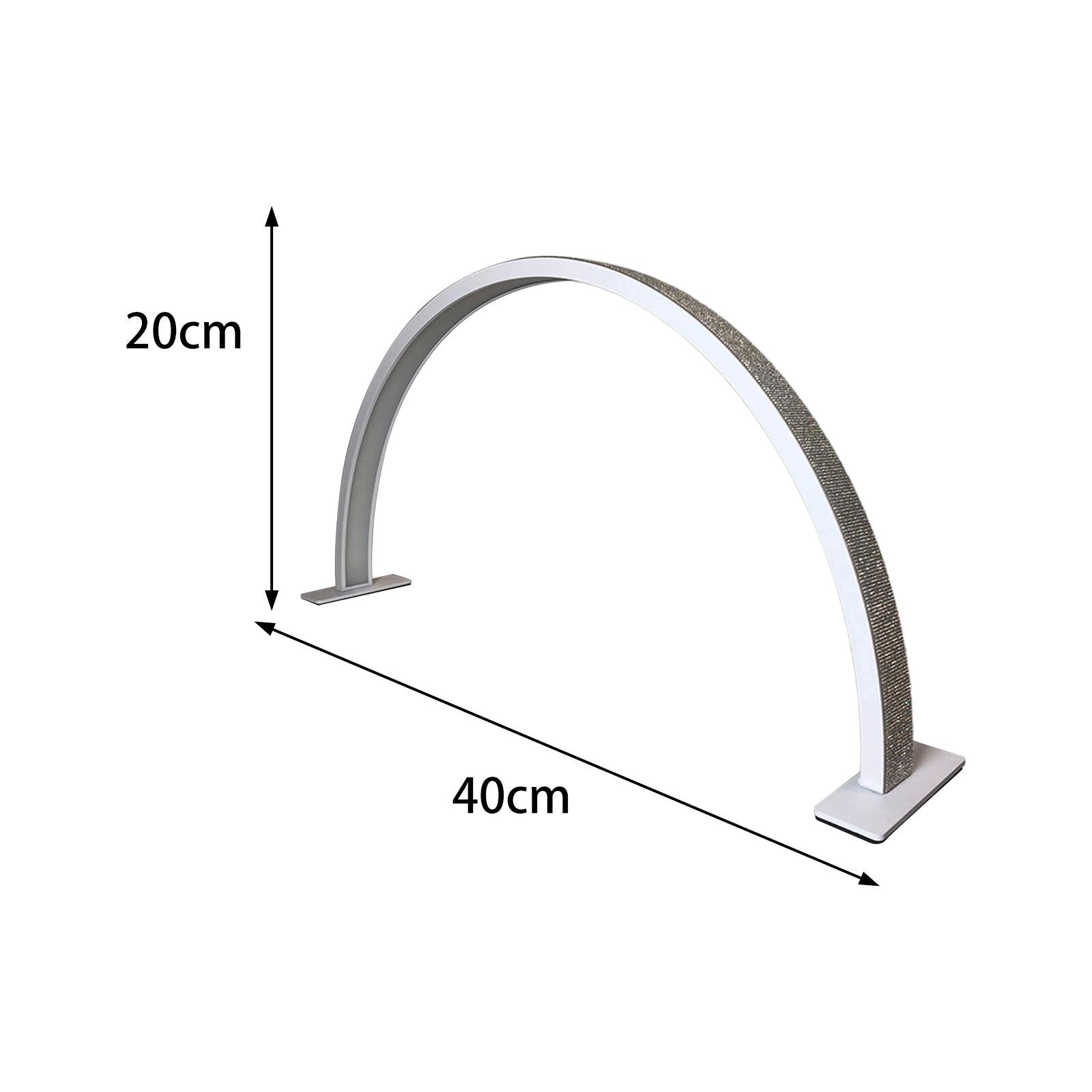 Half Moon Nail Desk Lamp LED Nail Tech Lamp Lash Light LED White rhinestone Medical device no
