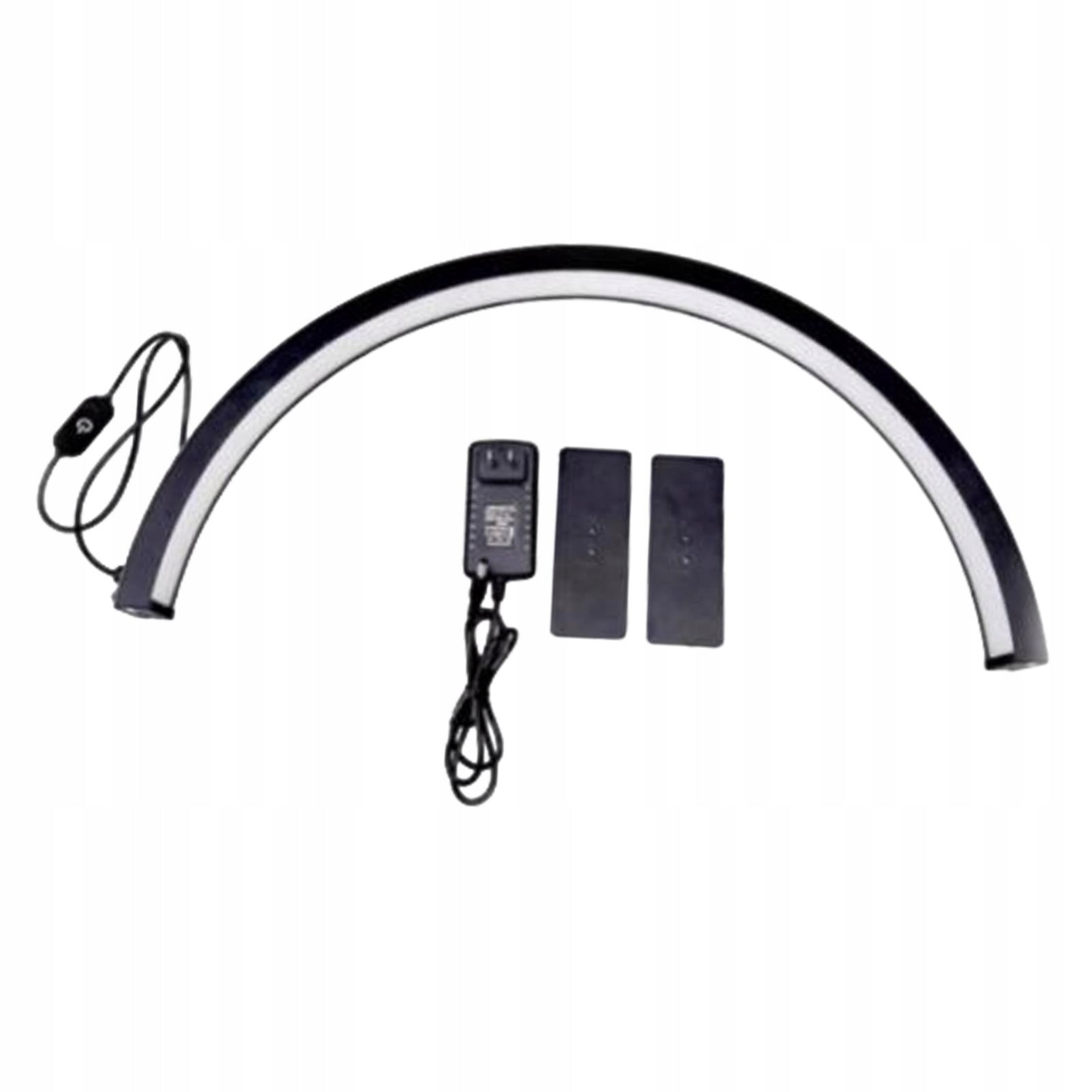 Half Moon Nail Desk Lamp Professional Nail Techs Desk Lamp for SPA black