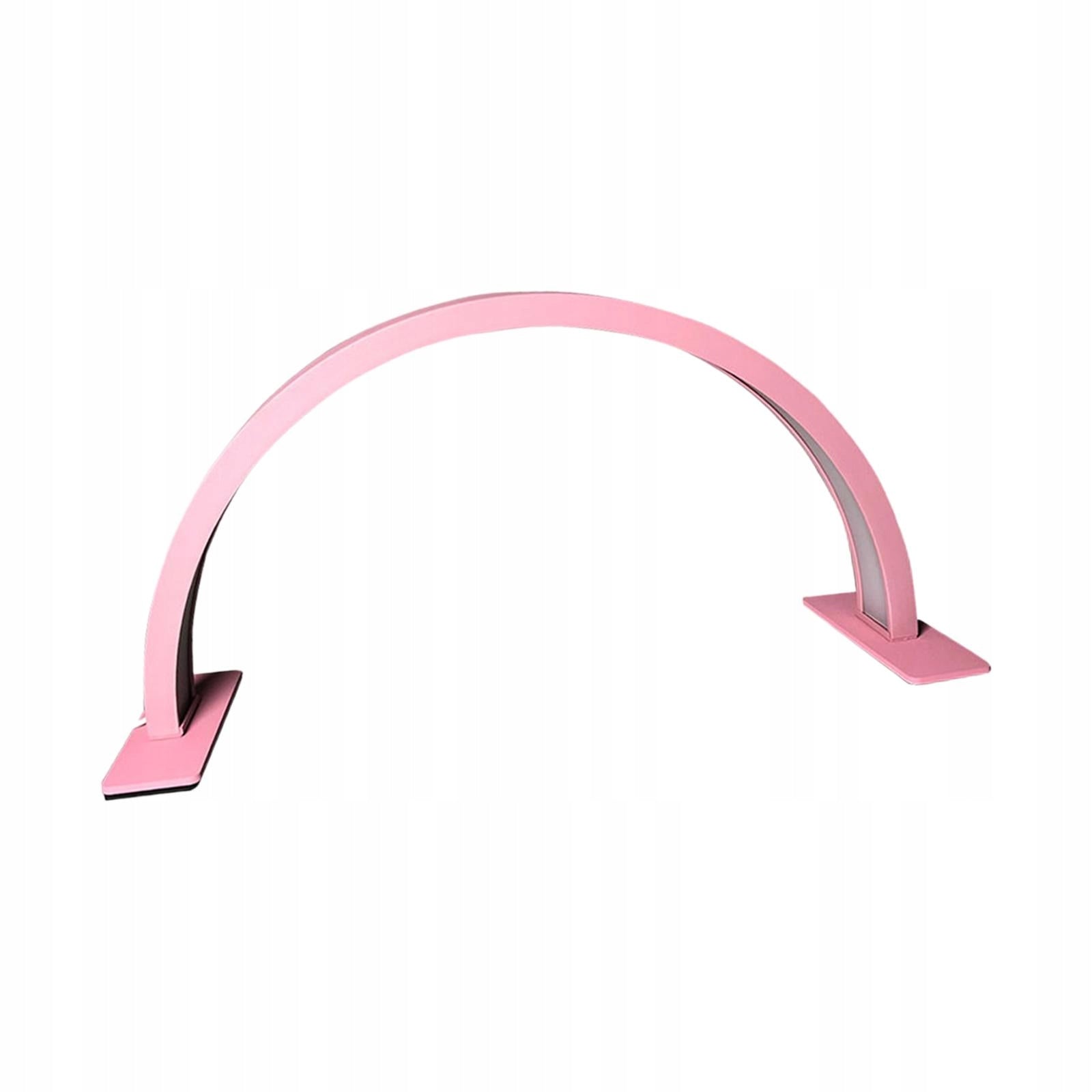 Half Moon Nail Lamp for Desk Lighting 20W Nail Tech Light LED Manicure Pink