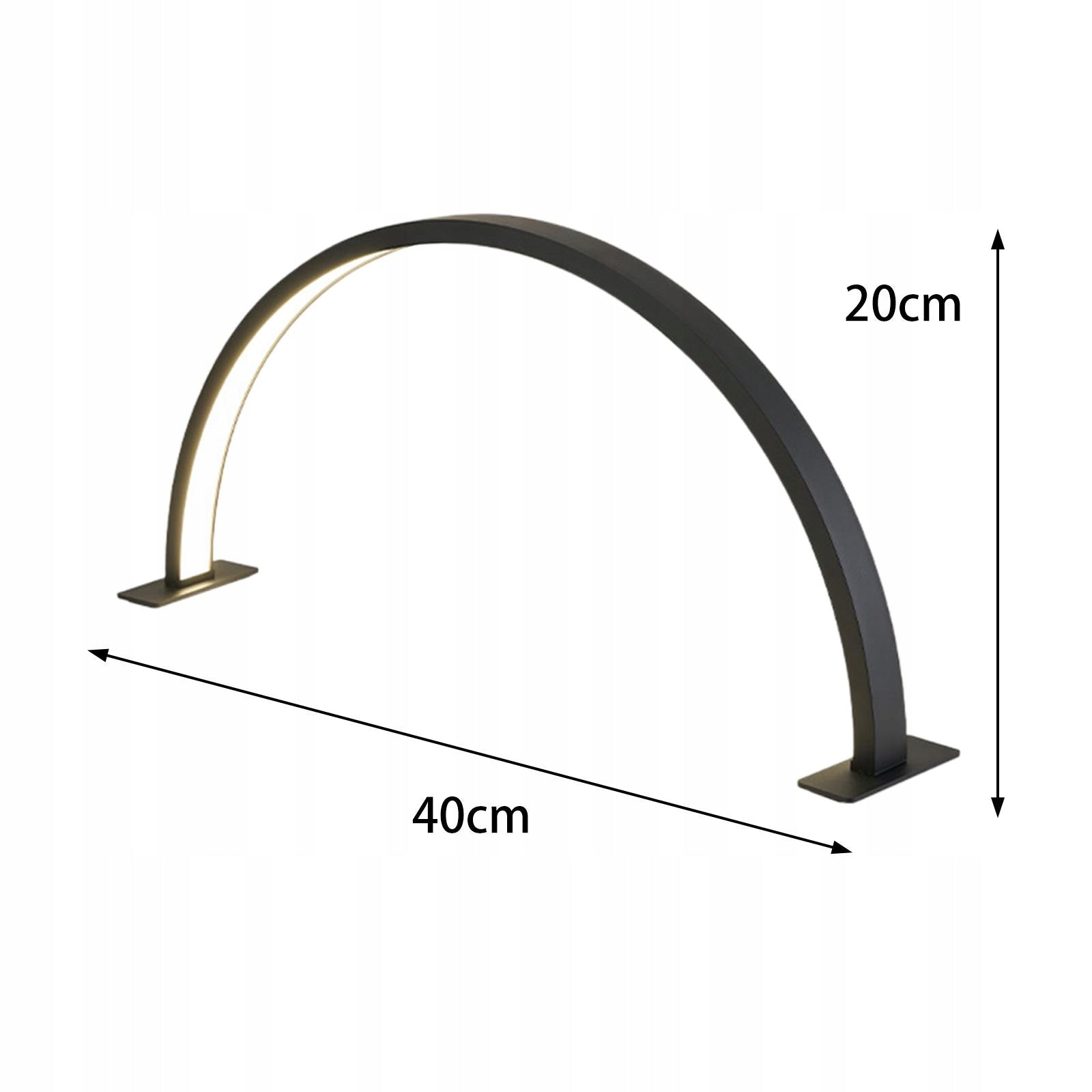 Half Moon Nail Lamp for Desk Lighting Manicure Light Lash Light LED Black Medical device type accessories for a medical device or a product without an intended medical purpose