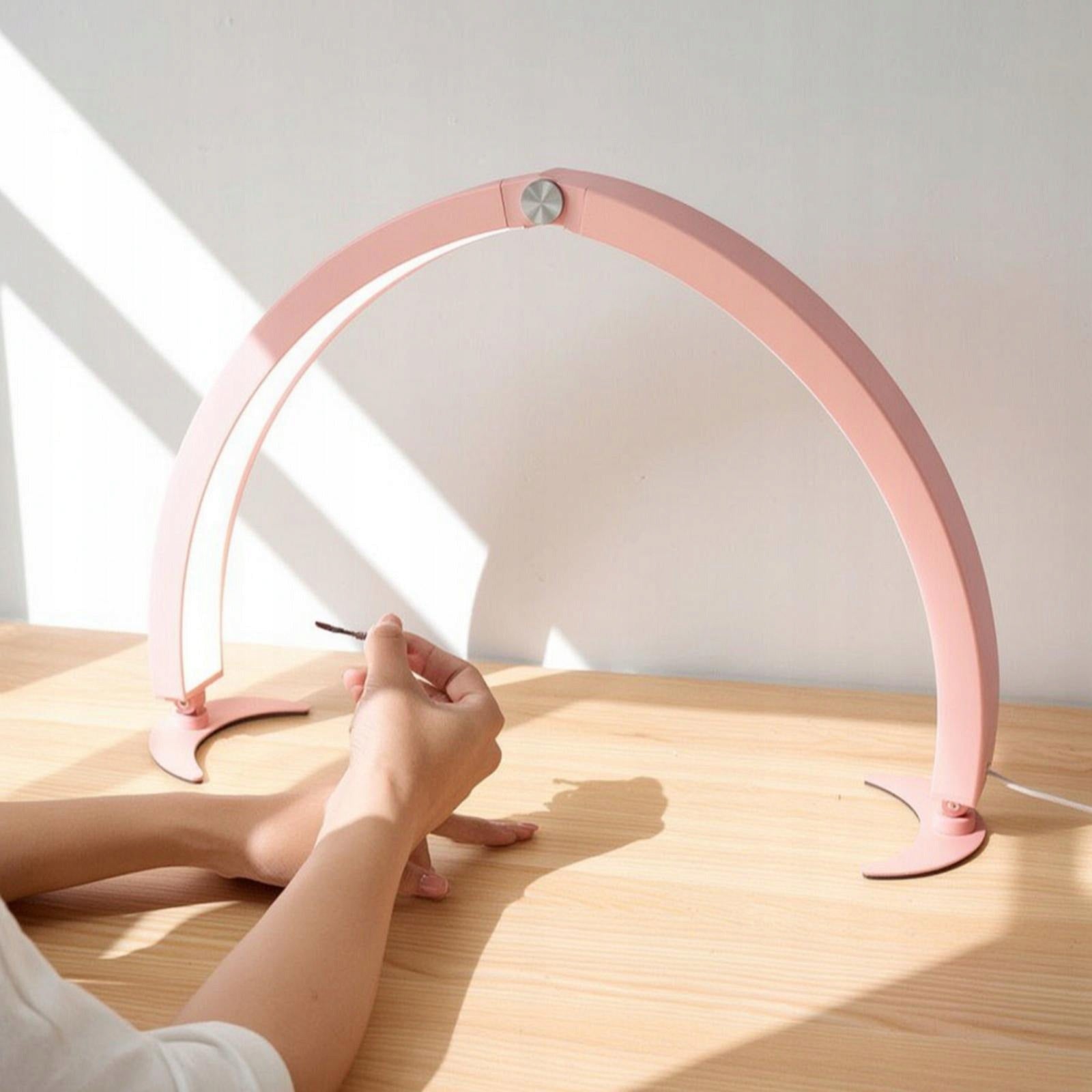 Half Moons Nail Light with Curved Base Arch Half Cosmetic Work Pink Eu Plug Medical device type accessories for a medical device or a product without an intended medical purpose