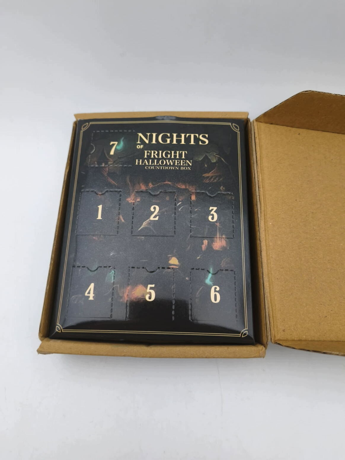 Halloween Calendar 7 Nights Of Fright Countdown Box 7 Nights Surprise Packaging status original