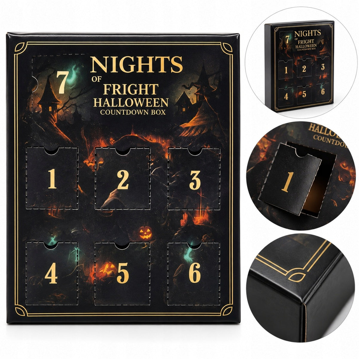 Halloween Calendar 7 Nights Of Fright Countdown Box 7 Nights Surprise