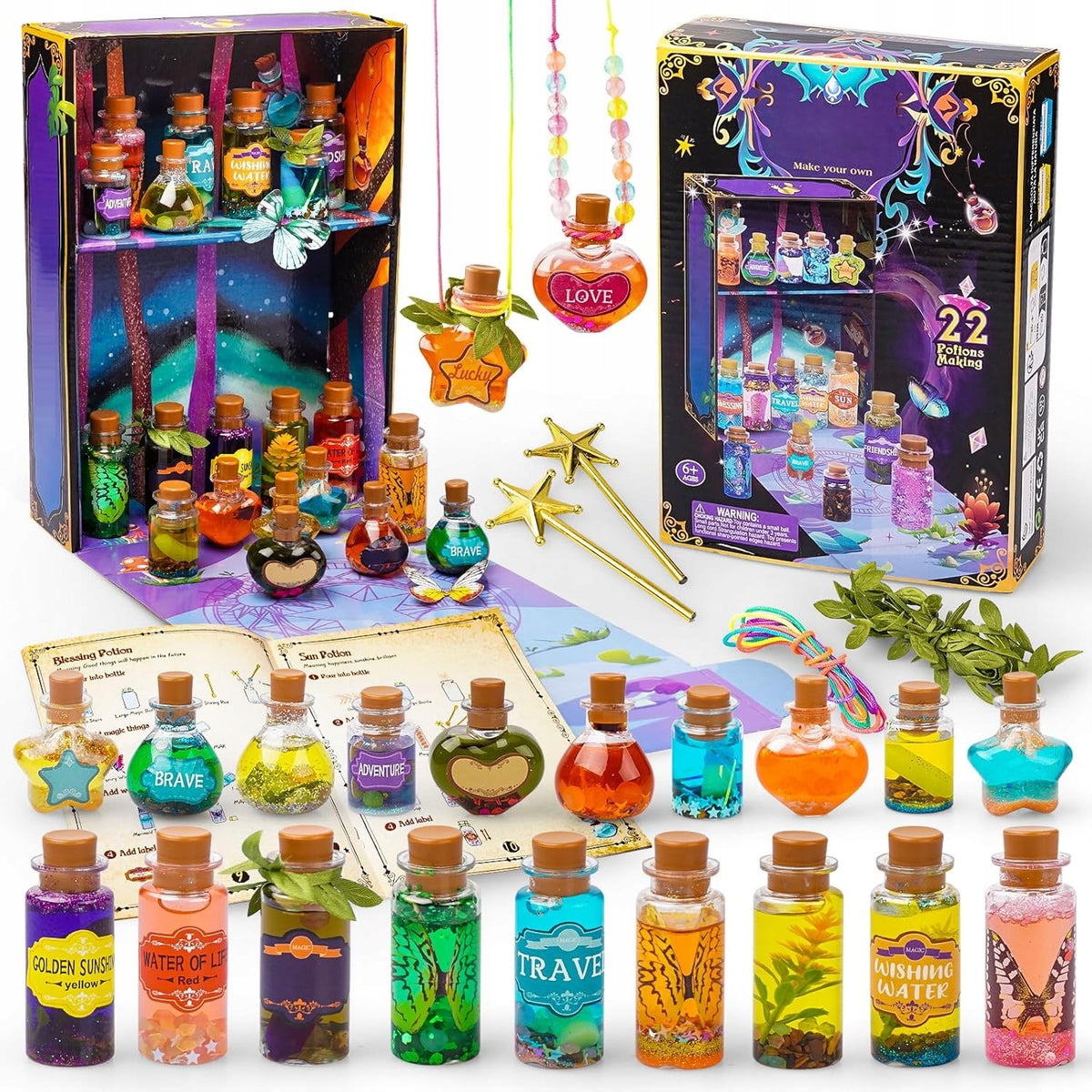 Halloween DIY Magic Potion Making Kit – Creative Decorative Bottle Set