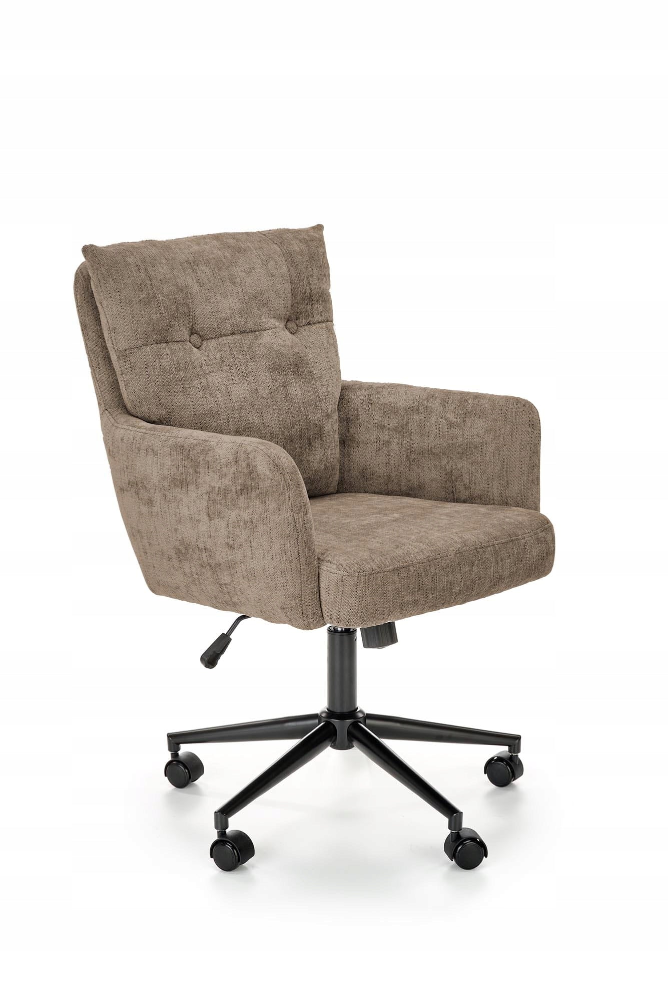 Halmar FLORES desk swivel office chair FABRIC light brown