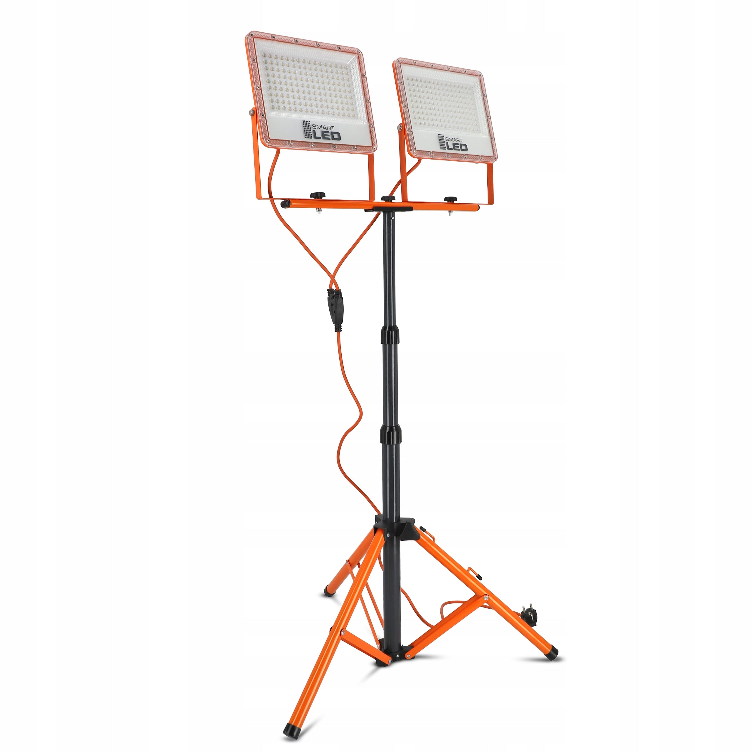 Halogen LED Construction Tripod Floodlight 2x 100W 22000lm Lamp On Stand Packaging status original