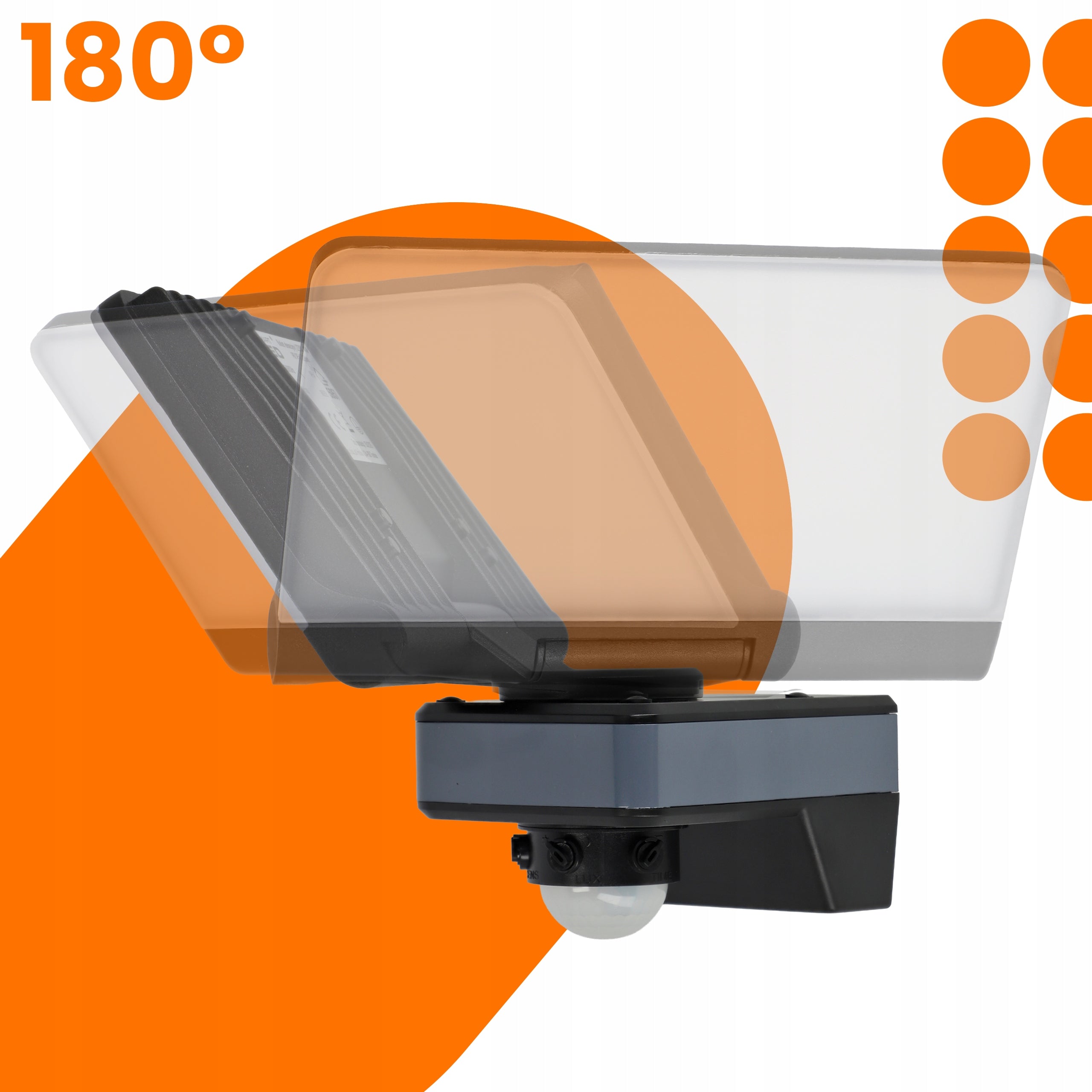 Halogen LED Floodlight 44W Garden Facade Lamp with Motion Sensor Packaging status original