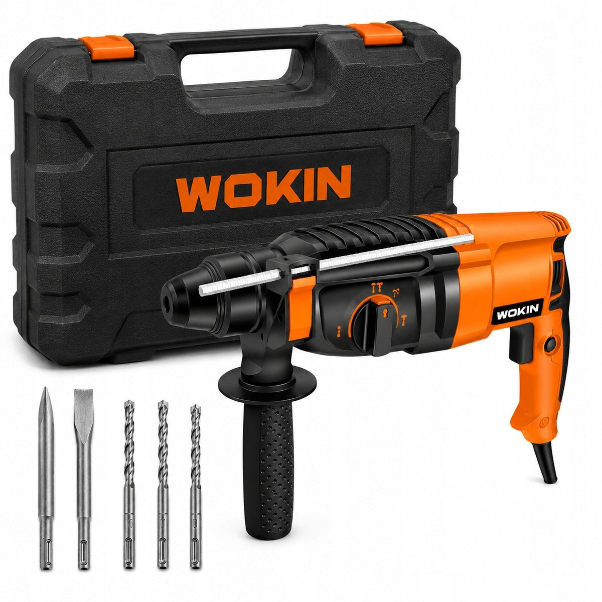 Hammer drill hammer drill SDS+ 800W, 2,8J suitcase WOKIN