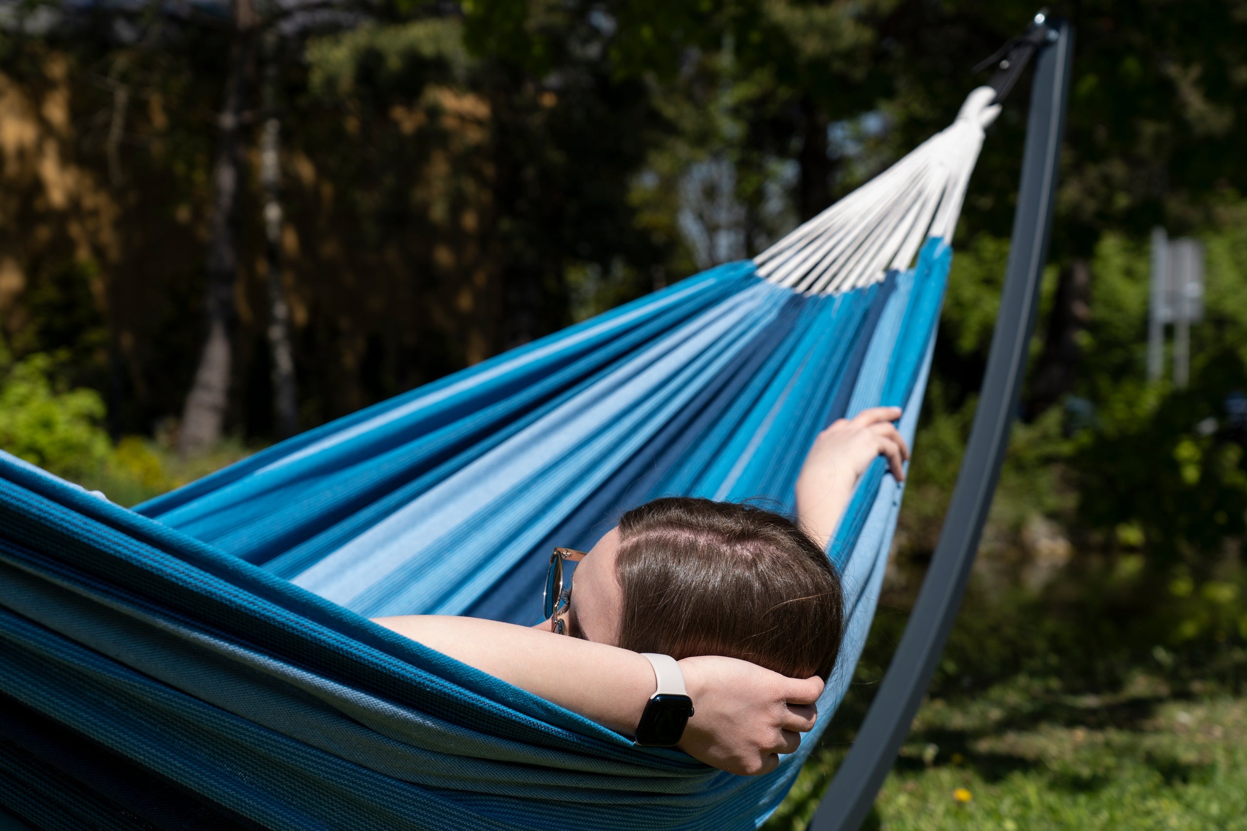 Hammock with steel frame GRANDE hammock double garden set POTENZA Manufacturer code ST40-G/SINGA-XL