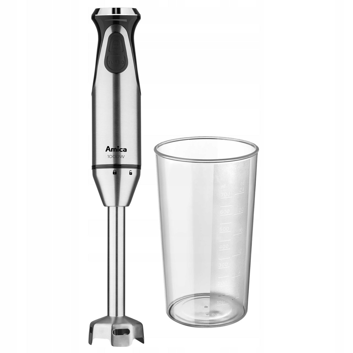 Hand Blender Amica BD 8011 1000W Silver for Mixing Shredding
