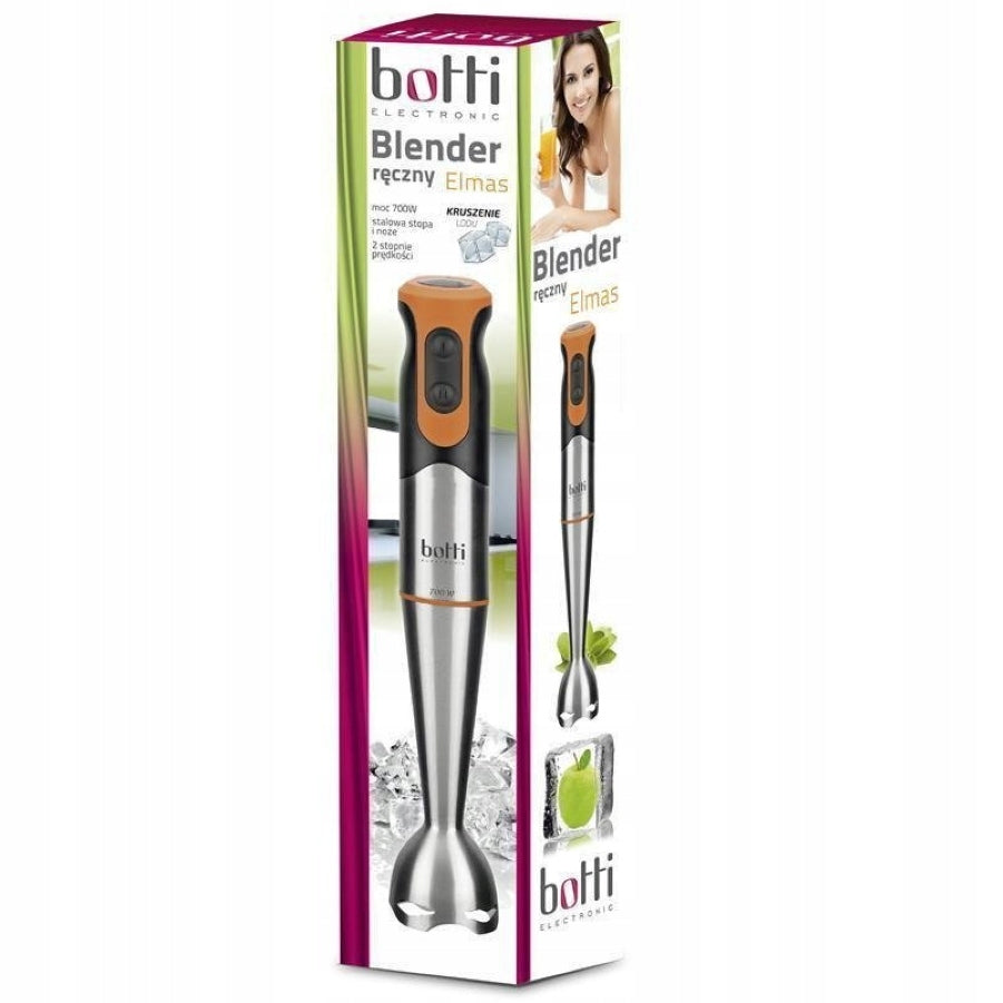 Hand Blender Mixer BOTTI Elmas N-718 700W Steel Inox ORANGE Manufacturer code HB-718N
