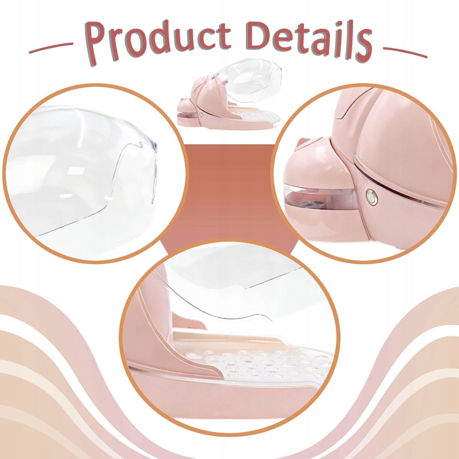 Hand Care Steamer Nail Lamp Manicure Tool Men Women Ergonomic Multi Pink Medical device type accessories for a medical device or a product without an intended medical purpose