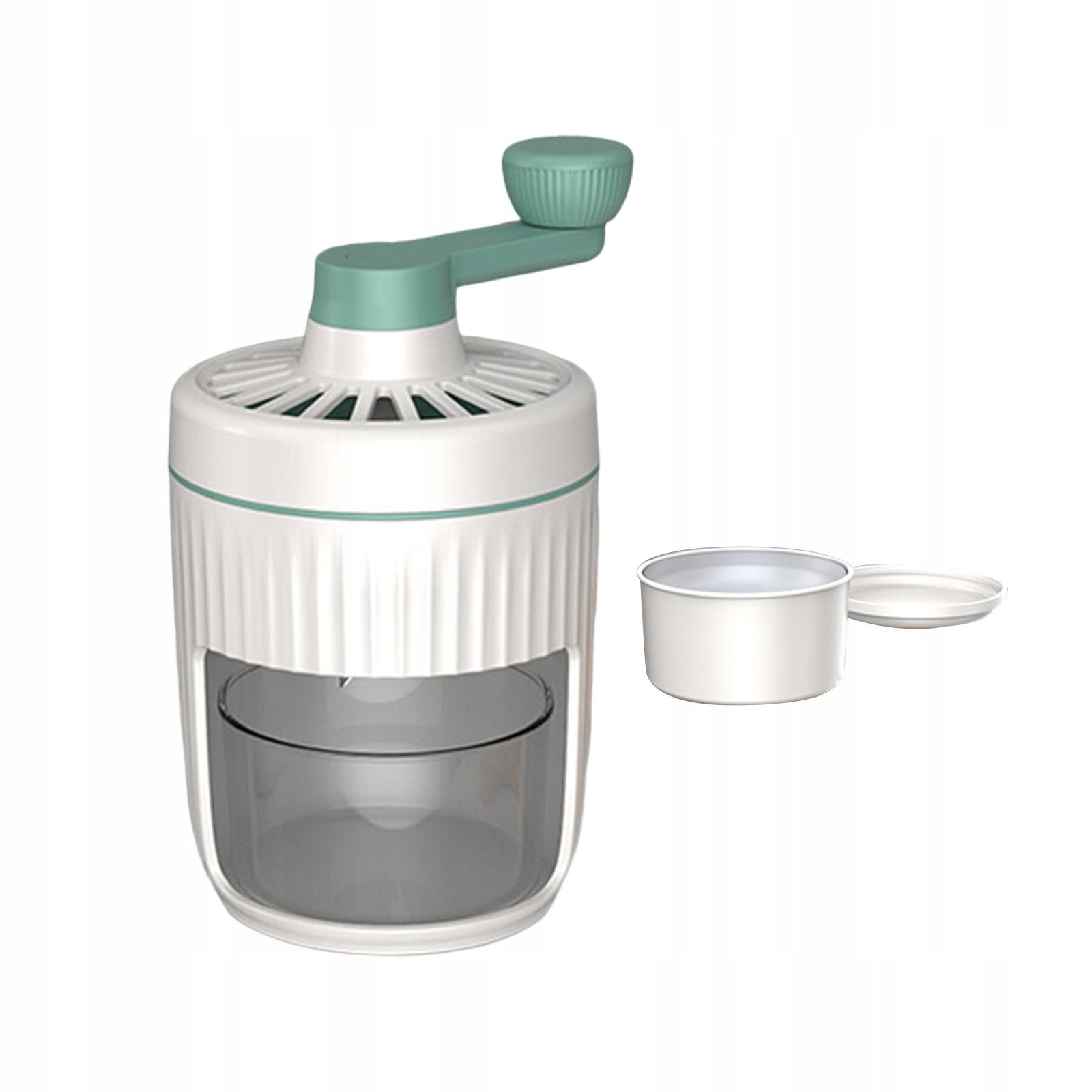 Hand Crank Ice Crusher Ice Shaver Shaved Ice Machine Sturdy Green Handle