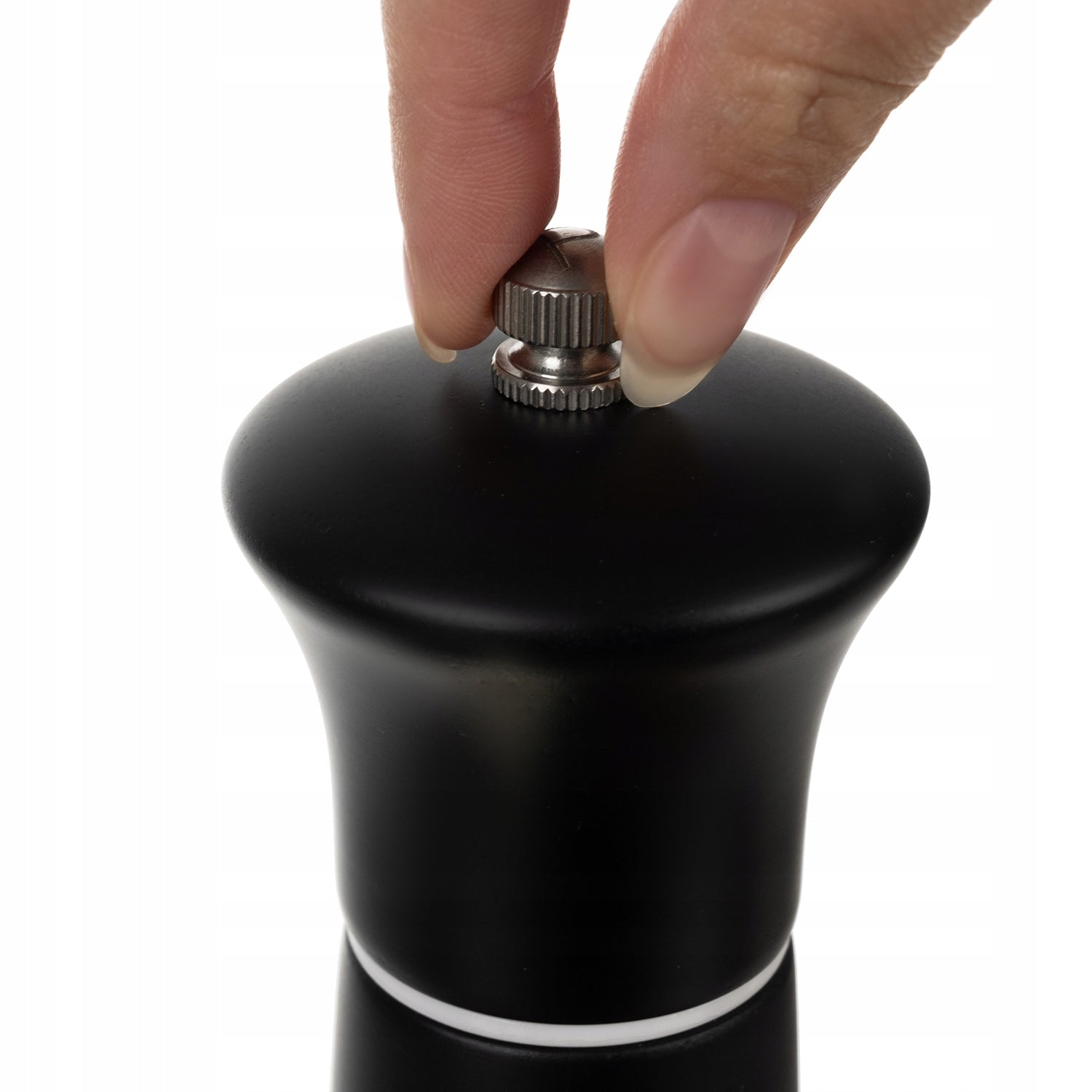 Hand Grinder for Salt Pepper Set Wooden White Black 2 Pcs Grinding Manufacturer code 00024721