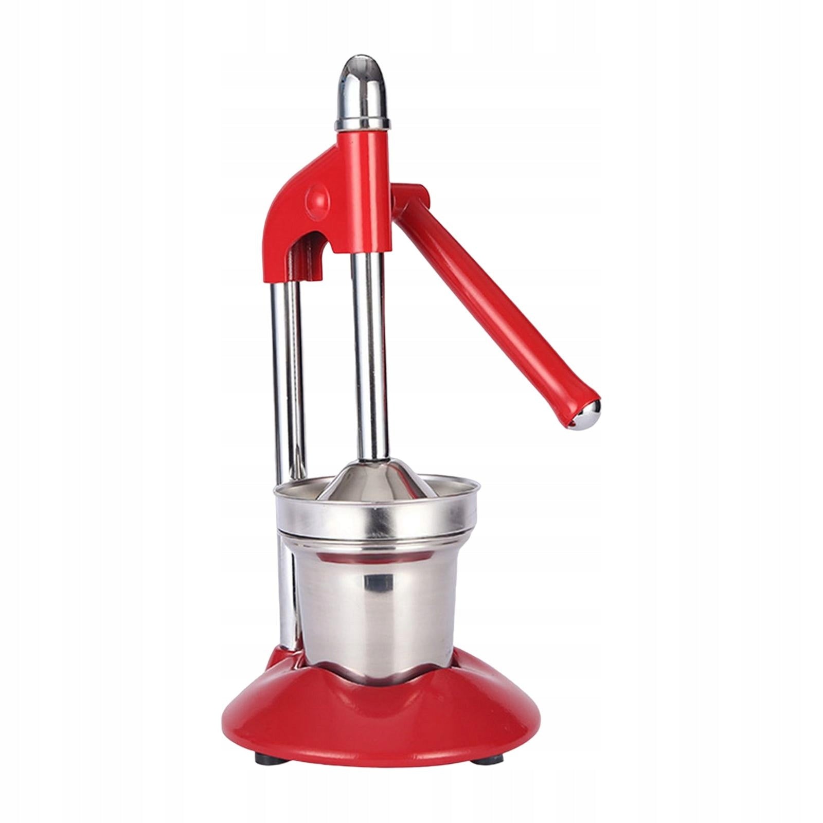 Hand Press Juicer Machine, Stainless Steel Lemon Squeezer, Quickly Red