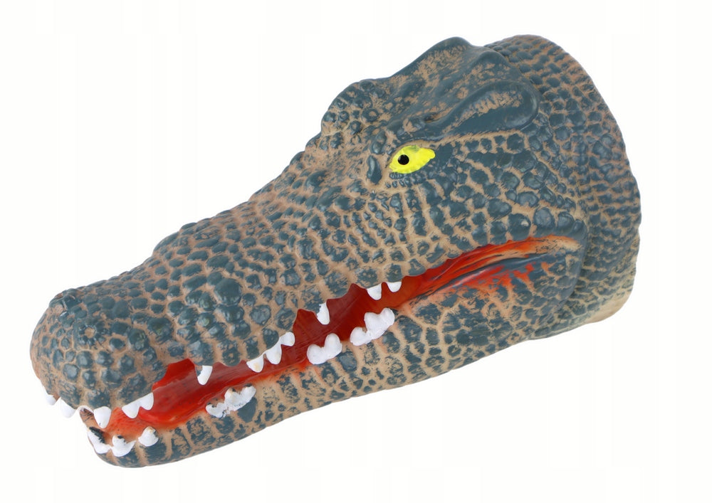 Hand Puppet Crocodile Animal Grey Brand LEAN Toys