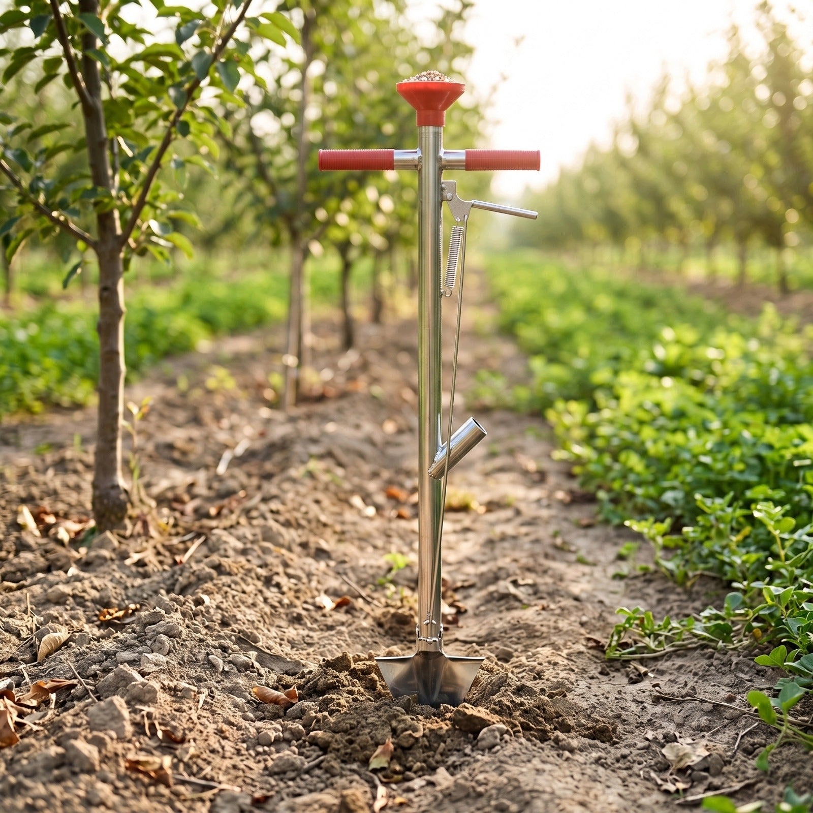 Hand Seeder with Lever Precision Manual Seed Planter Accurate for Gardeners Packaging status original