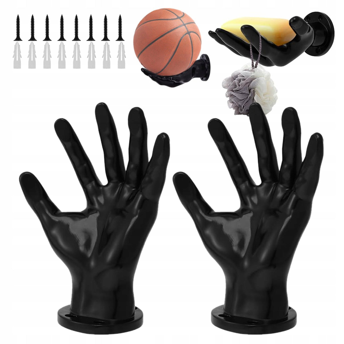 Hand Shaped Ball Hanger, Medals Ball Shelf Wall Mount