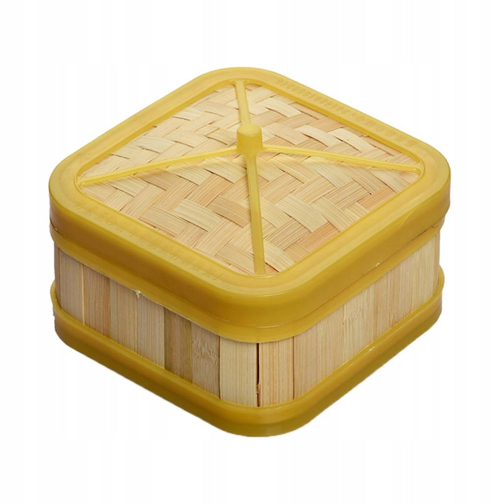Hand Woven Bamboo Steamer Chinese Sum Basket Cooker easy to 5 inch