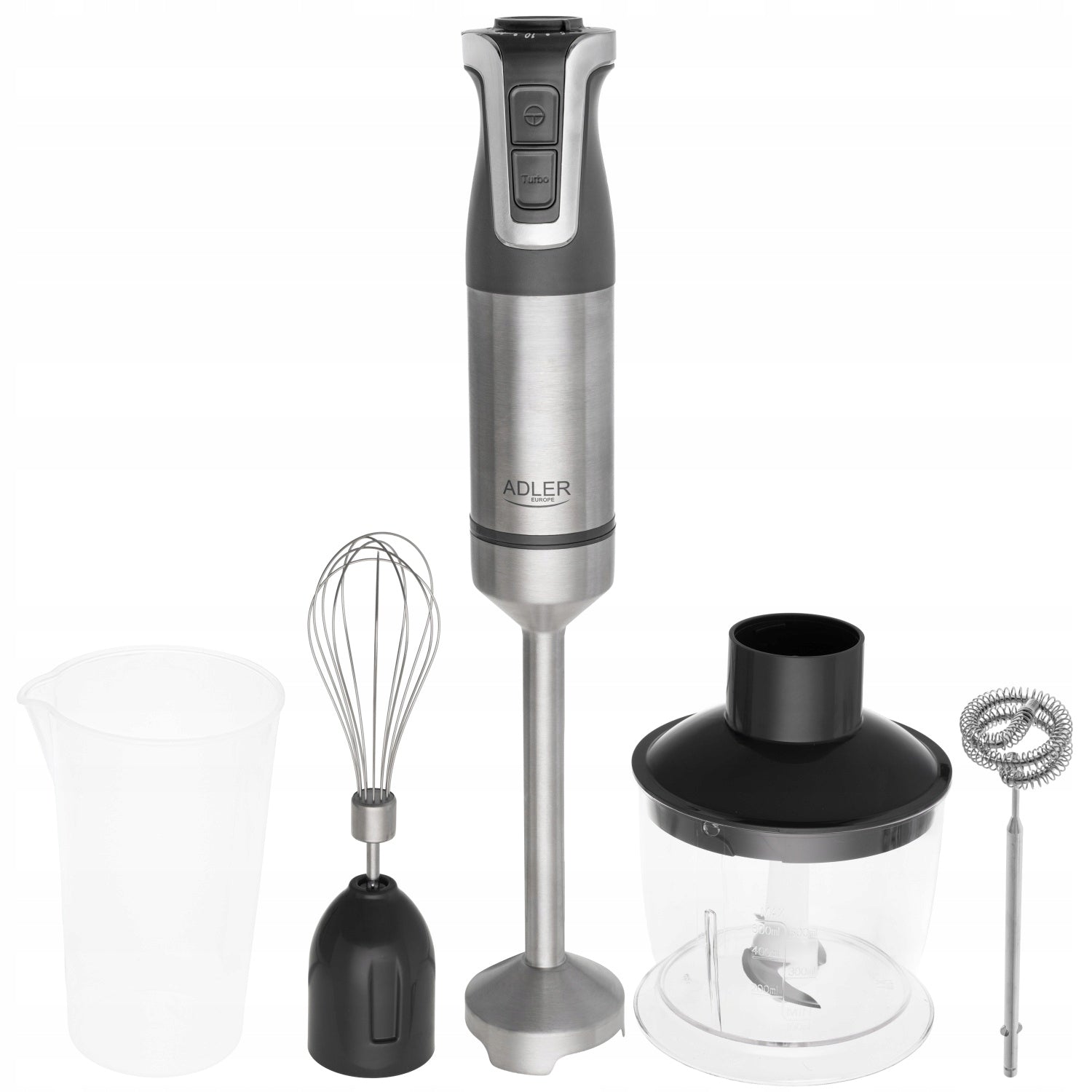 Hand blender 1800W ADLER TURBO multifunctional 20 levels AD 4627g grey Dominant color gray